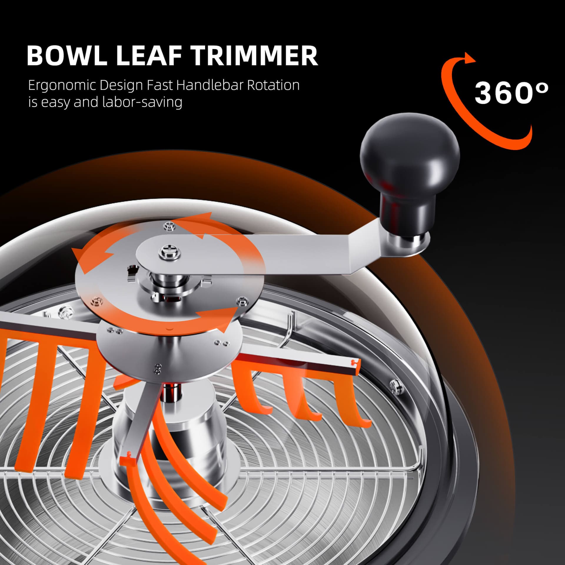 Spider Farmer 13" Bowl Trimmer - Twist Spin Cut med klar kuppel - 5