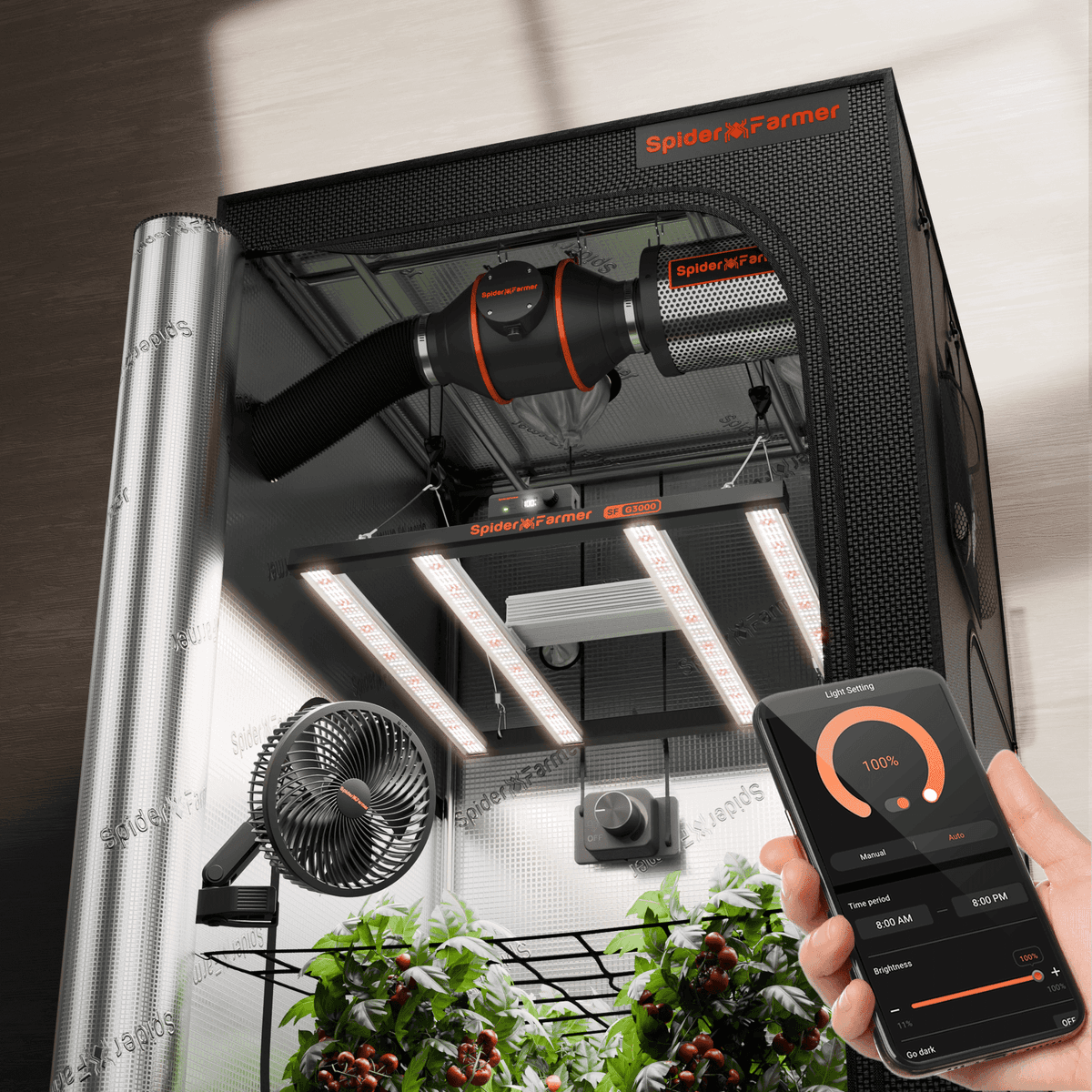 Kit Completo Grow Tent Spider Farmer G3000 - La Soluzione Definitiva per il Giardinaggio Indoor - 1