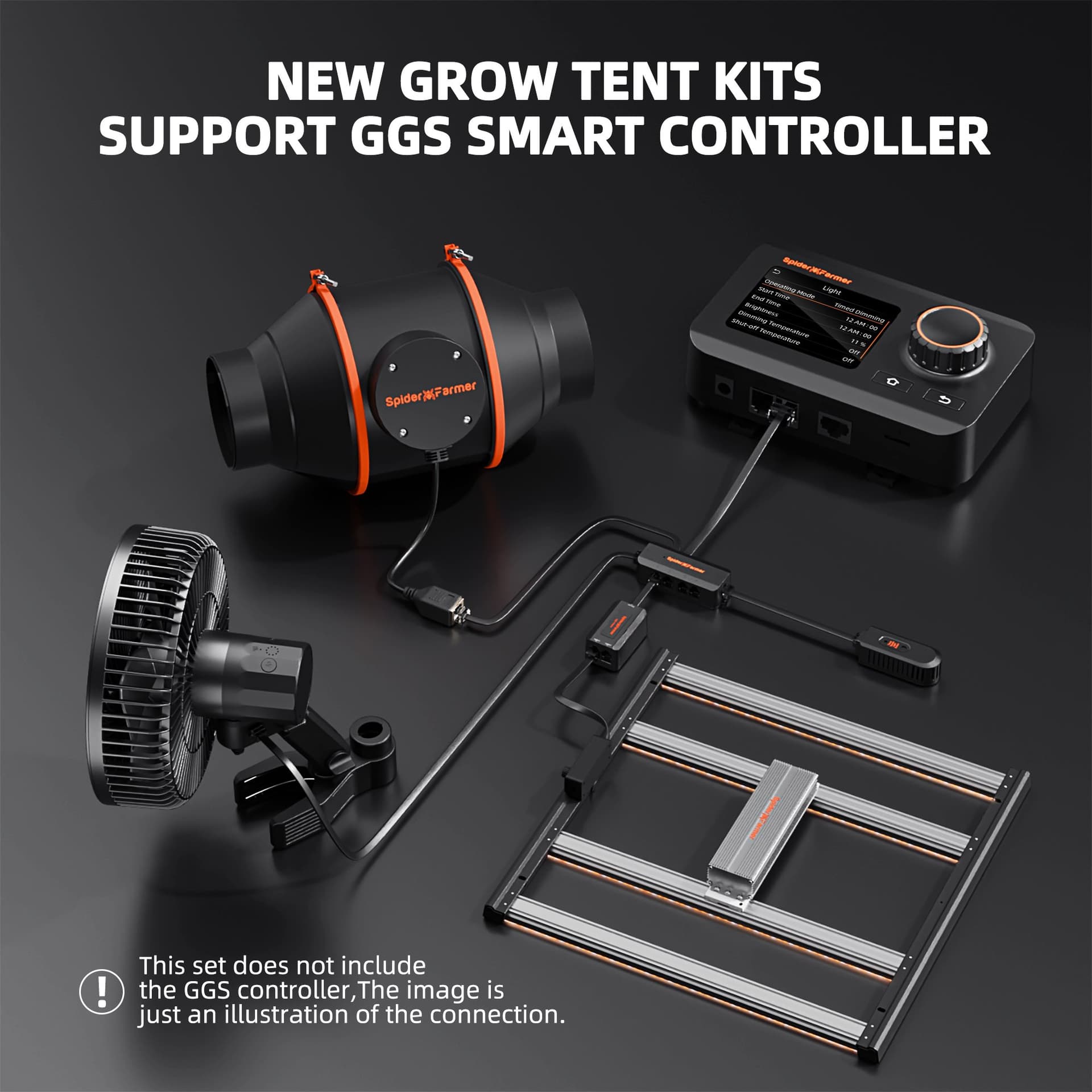 Kit Complet de Cort de Creștere Spider Farmer G3000 - Soluția Ultimativă pentru Grădinărit Interior - 6