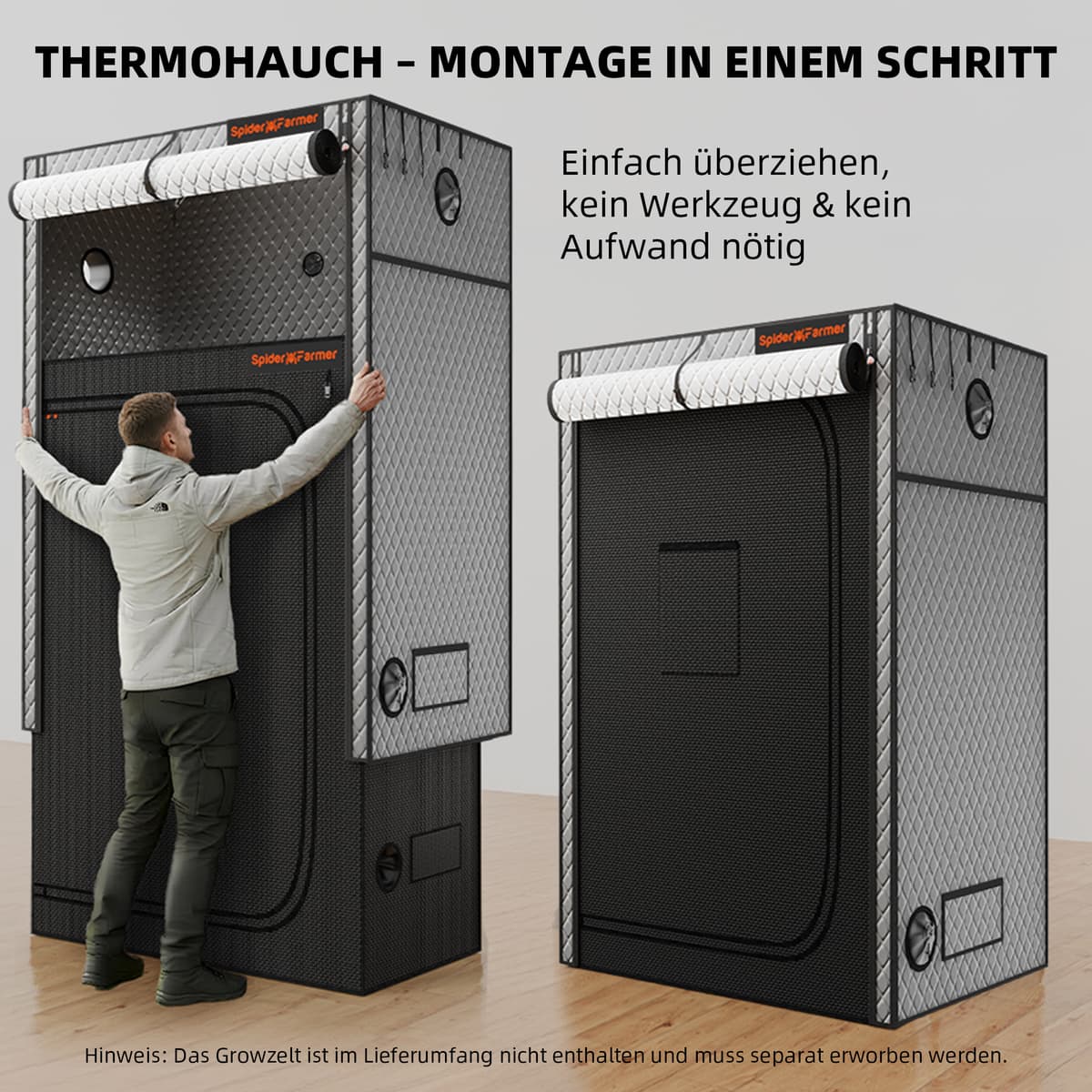 Capa Térmica Spider Farmer 90x90cm para Tenda de Cultivo - Aumento na Retenção de Calor - 6