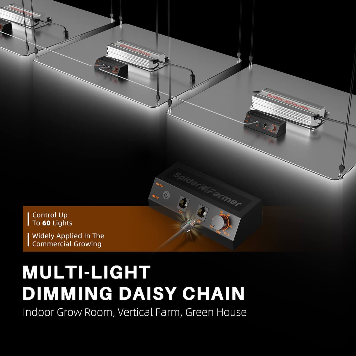 Spider Farmer SF4000 450W Samsung LM301H EVO LED V grow light - Fullspektrum prestanda - 5