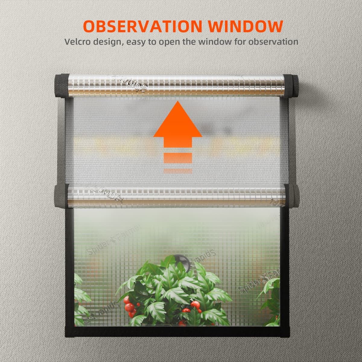 Spider Farmer 60x60x180cm Pro Grow Tent - Υψηλή Αντανάκλαση για Ισχυρή Ανάπτυξη - 3