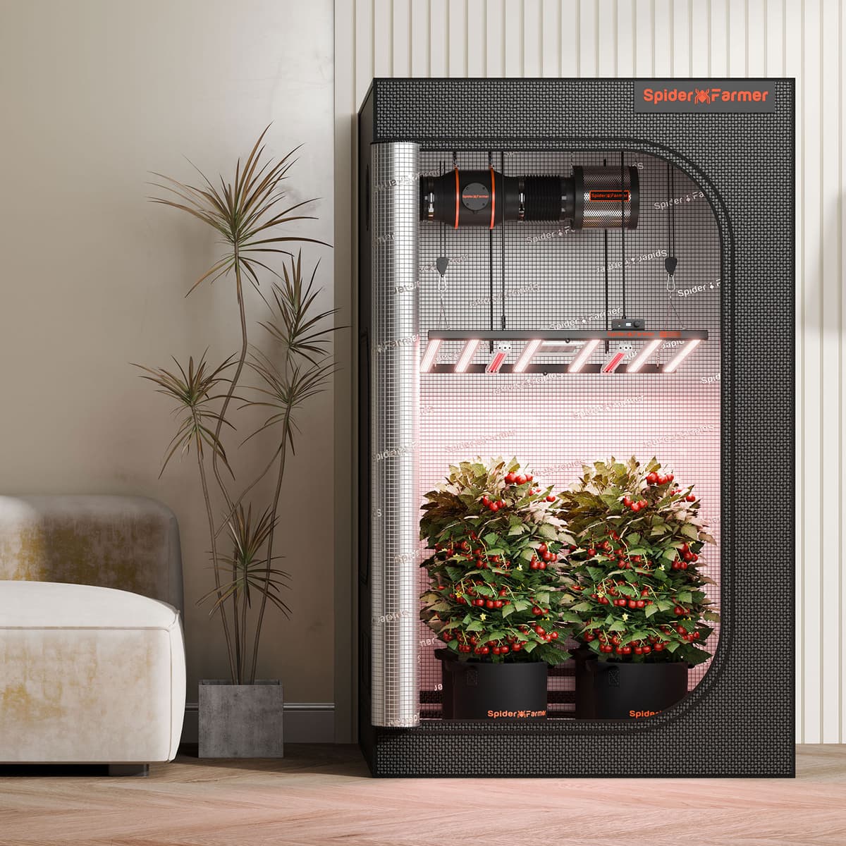 Spider Farmer GlowR40 40W Sügavpunane Spekter LED Grow Light - Suurenda Taime Saaki - 7