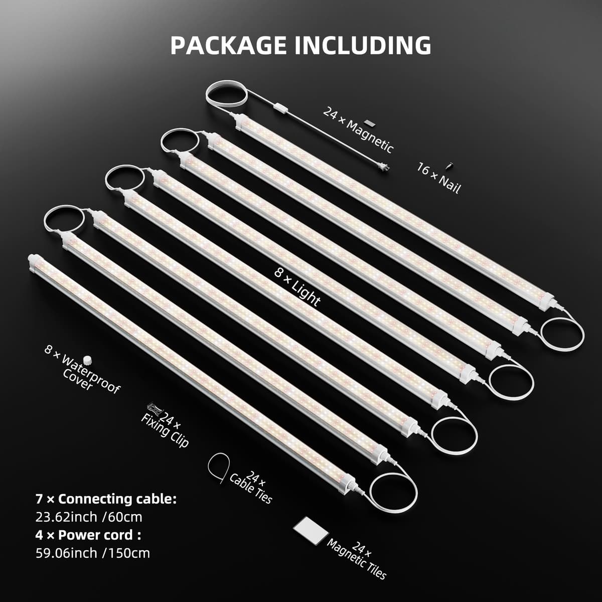 Spider Farmer SF-GlowBar25D 200W Dimmable LED Trake za Rasvjetu - Idealno za Unutarnje Biljke - 7