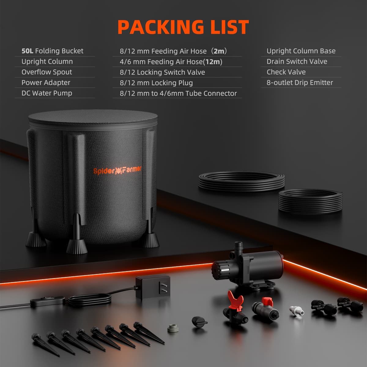 Автоматизирана капкова напоителна система Spider Farmer - Лесно хидратиране на растенията - 6