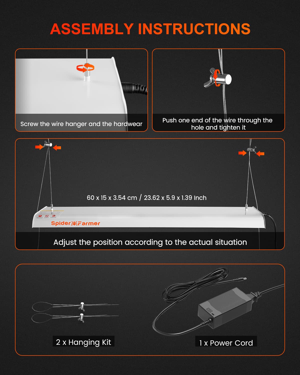 Spider Farmer SF300 33W LED Vækstlys - Optimeret til Frøplanter - 7