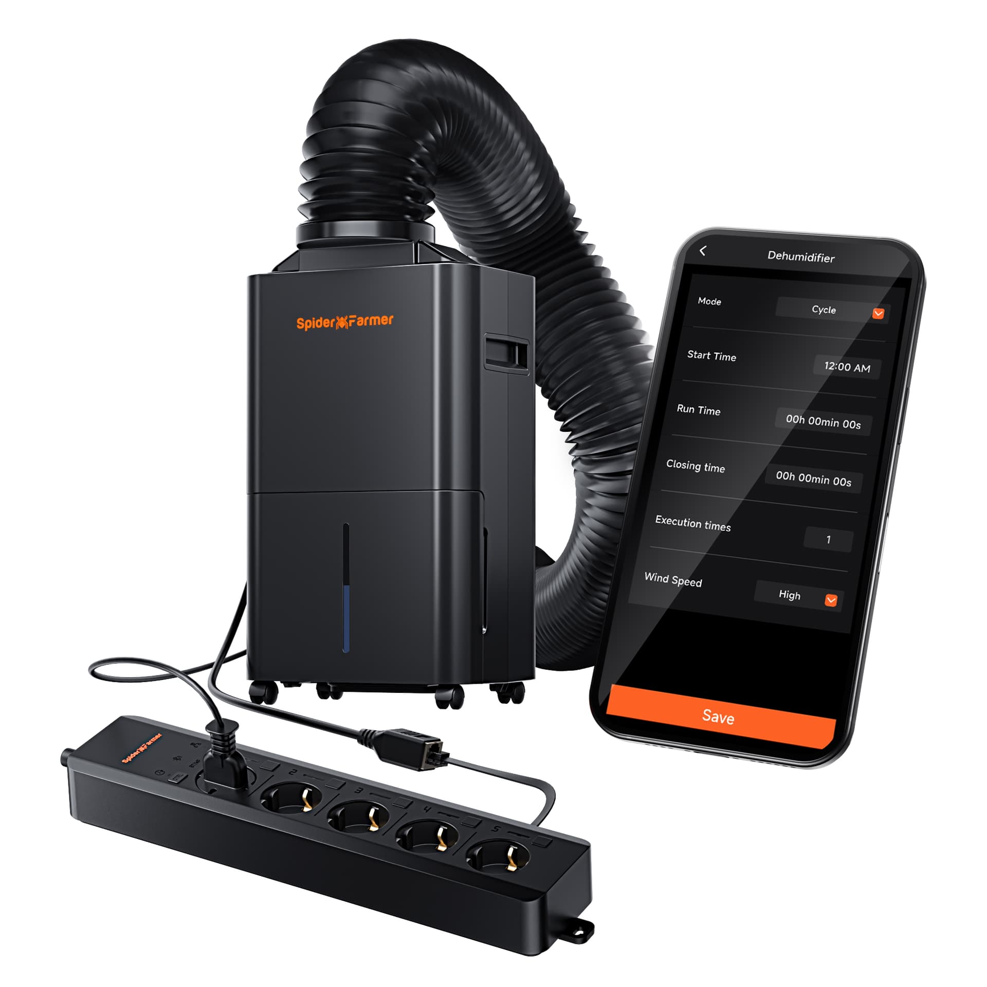 Deumidificatore Spider Farmer 15L con multipresa GGS AC5 - Controllo intelligente per una crescita ottimale