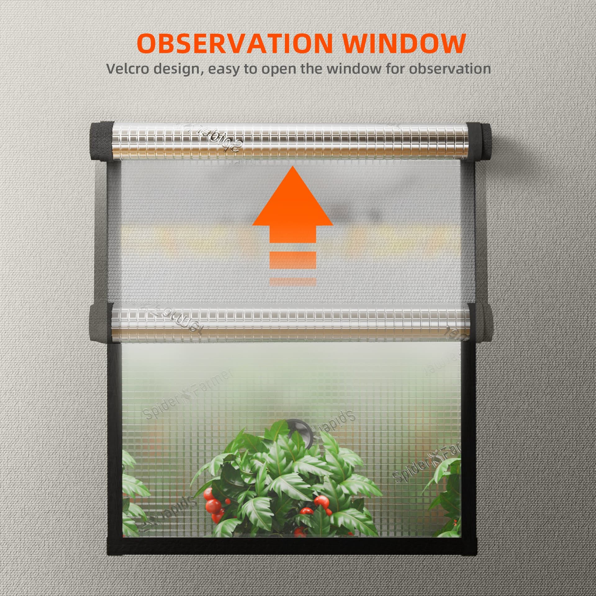 Tenda de Cultivo Spider Farmer Pro 140x70x200cm - Alta Refletividade para Plantas Saudáveis - 5