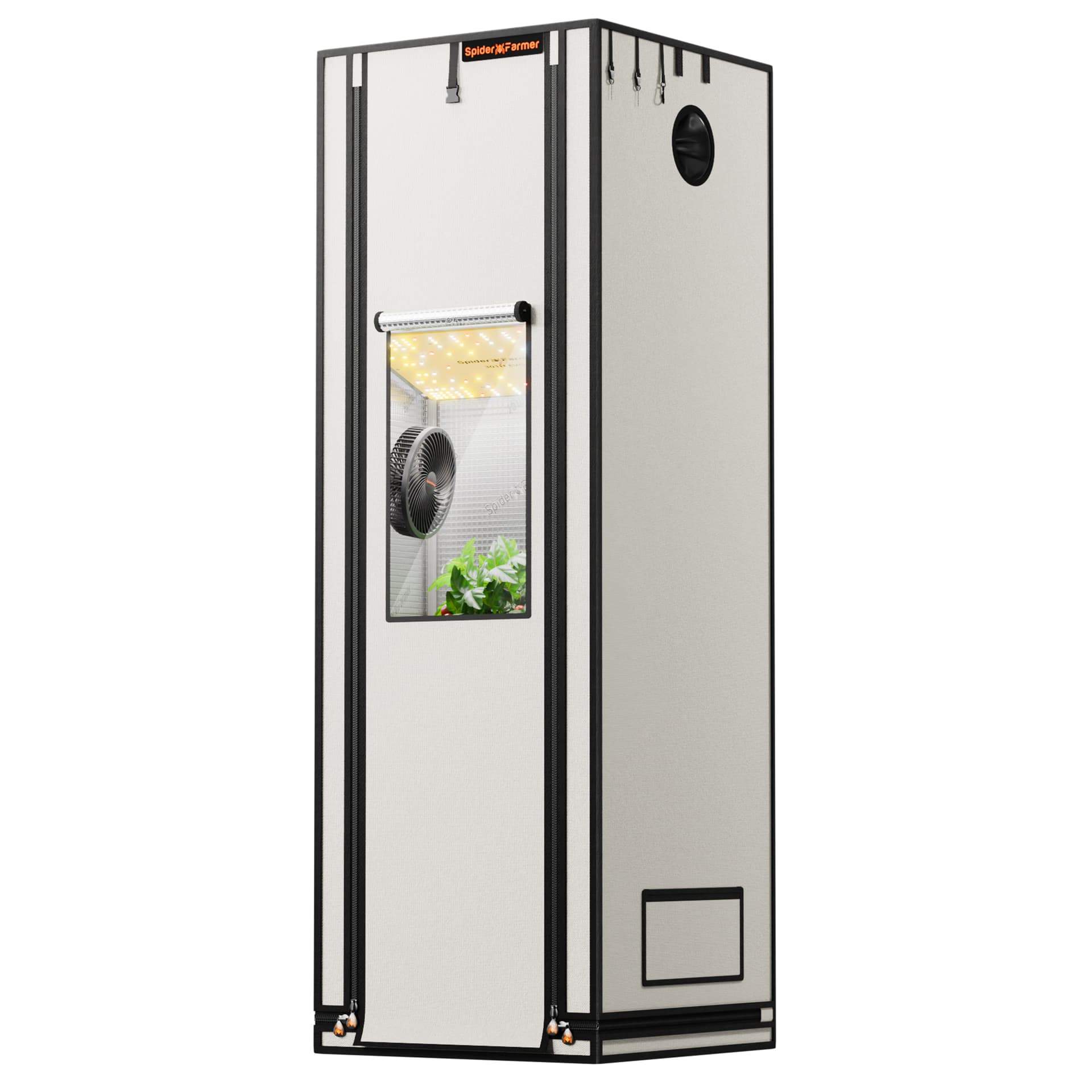 Spider Farmer 60x60x180cm Pro Indoor Grow Tent - Visoka refleksija za optimalno rast - 1