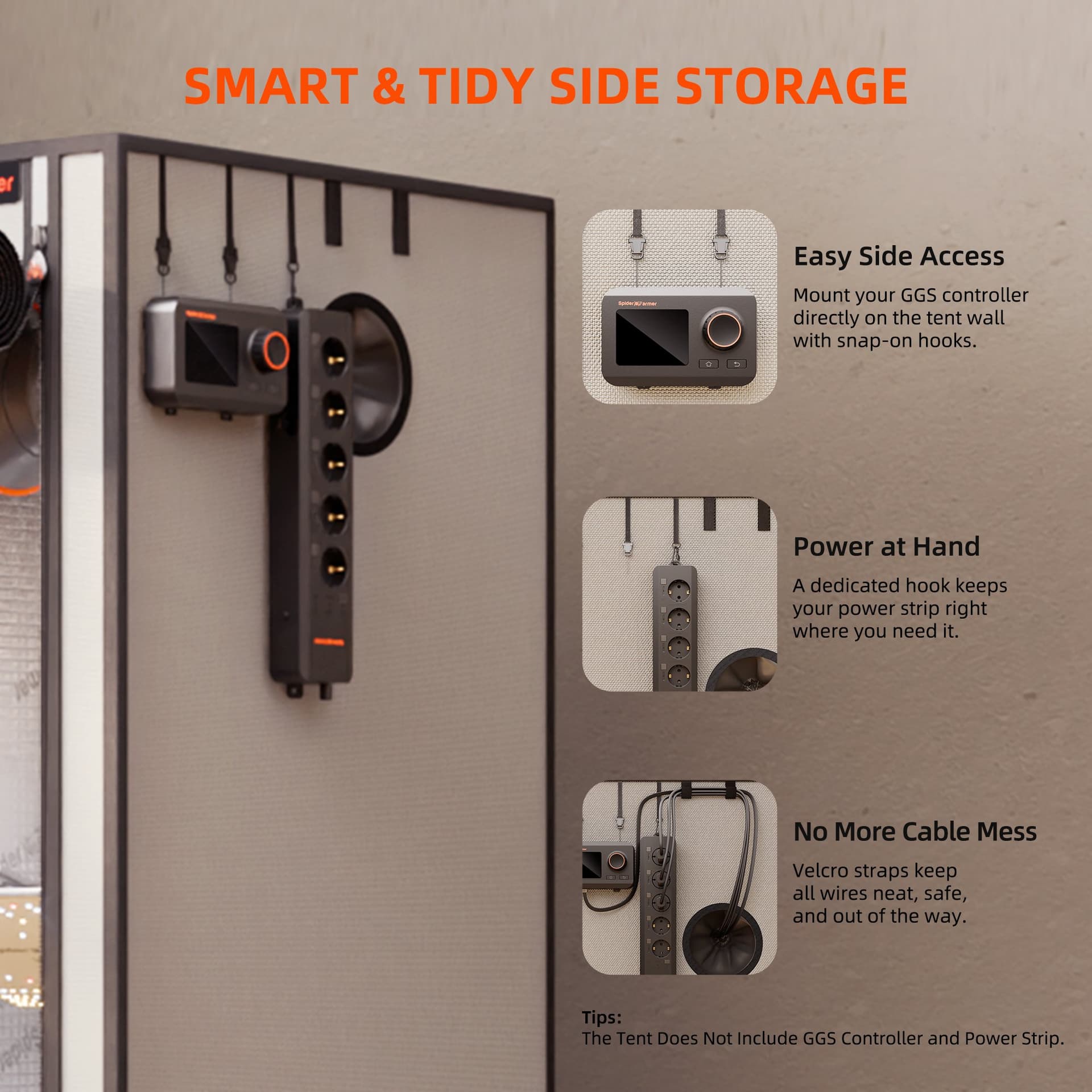 Spider Farmer 60x60x180cm Pro Indoor Grow Tent - Visoka refleksija za optimalno rast - 5