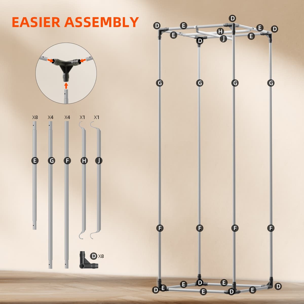 Spider Farmer 60x60x180cm Pro Inomhus Odlingstält - Hög Reflexivitet för Optimal Tillväxt - 6