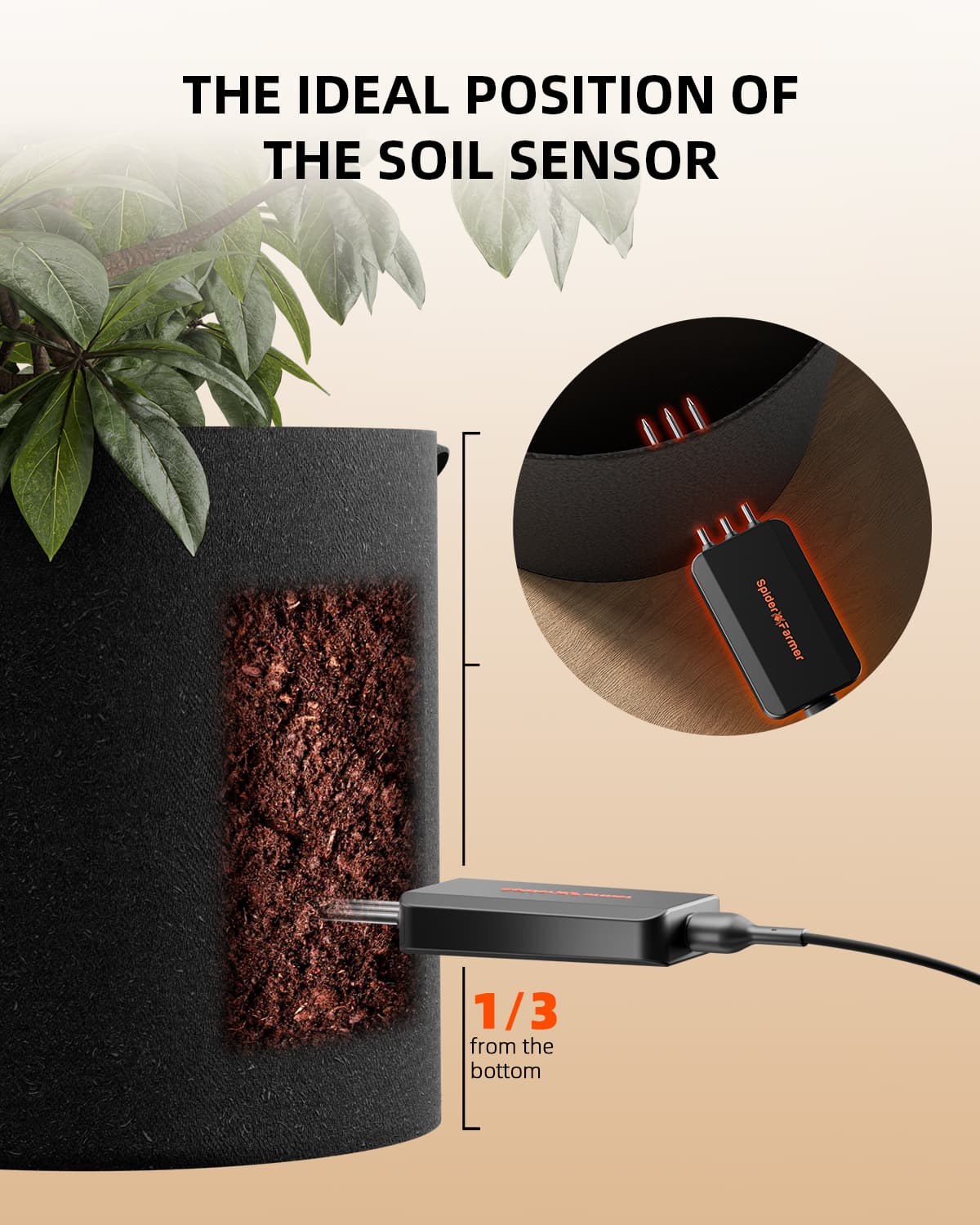 Sensor de Solo Pro GGS Smart 3 em 1 Spider Farmer - Otimize Sua Irrigação - 6