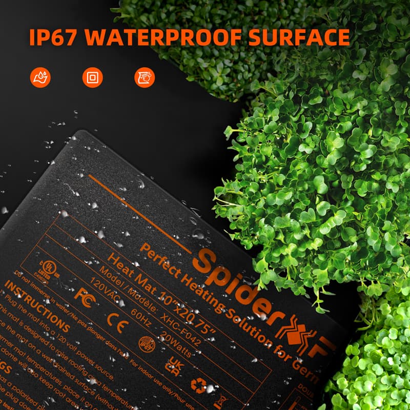Spider Farmer 52x25cm Seedling Heat Mat - Boost Germination Success - 3