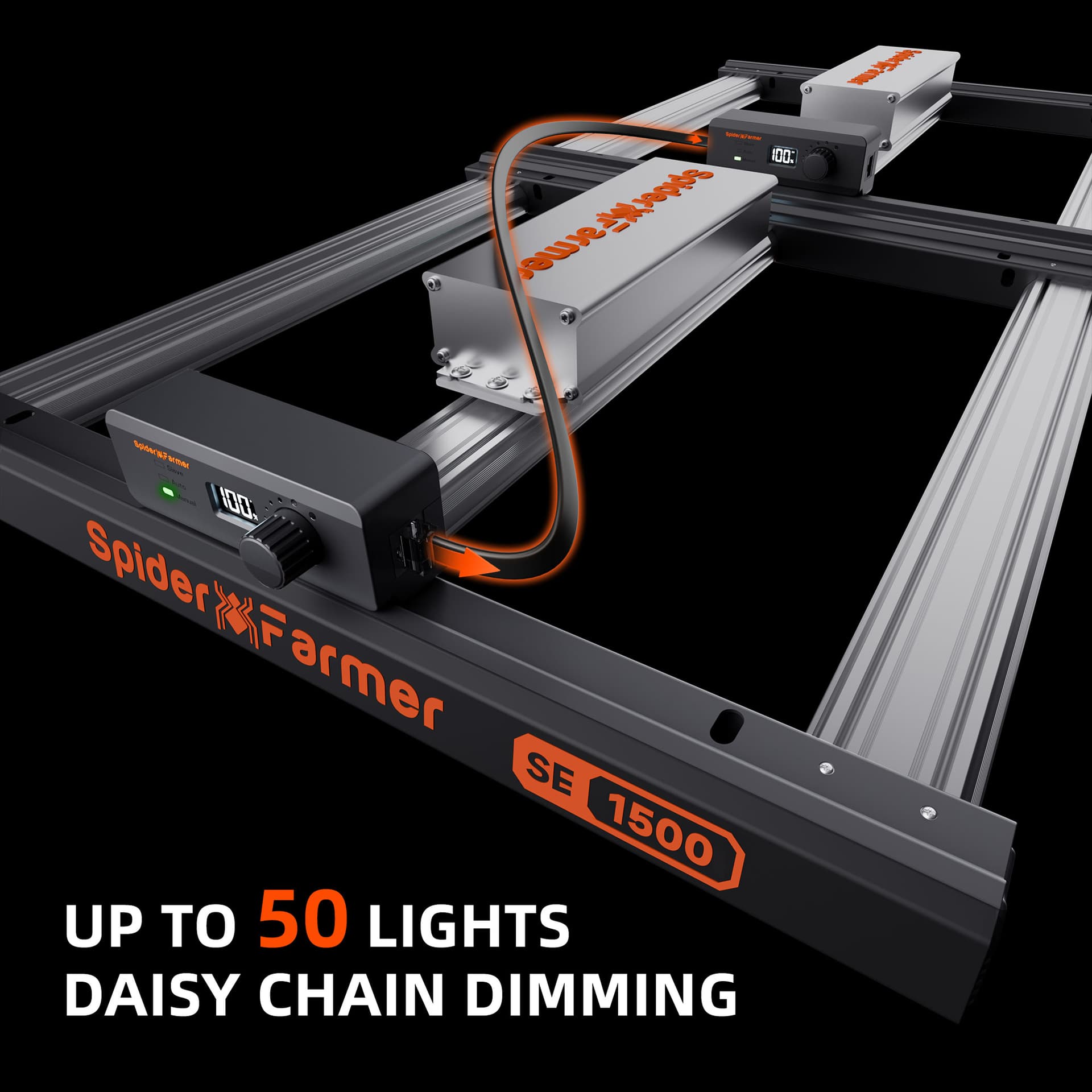 Spider Farmer SE1500 EVO 150W LED φως καλλιέργειας - Συμπληρωμένο Set Ανθογενετικής Σκηνής - 4