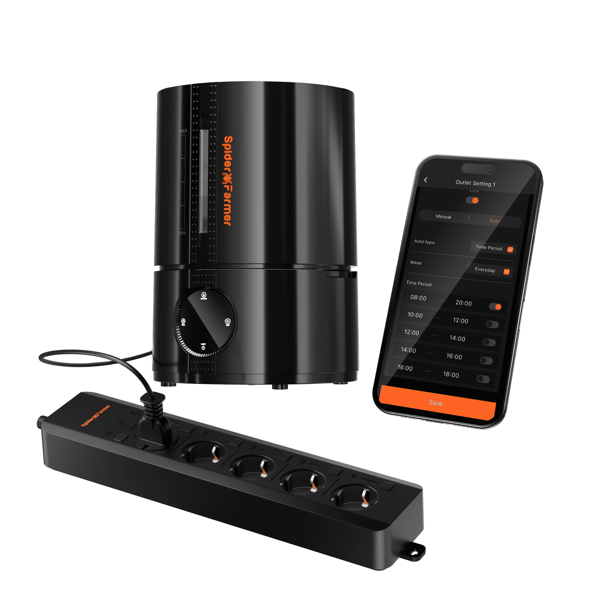 Umidificador de Névoa Fria Spider Farmer 5L - Controle Ideal de Umidade para Plantas - 1