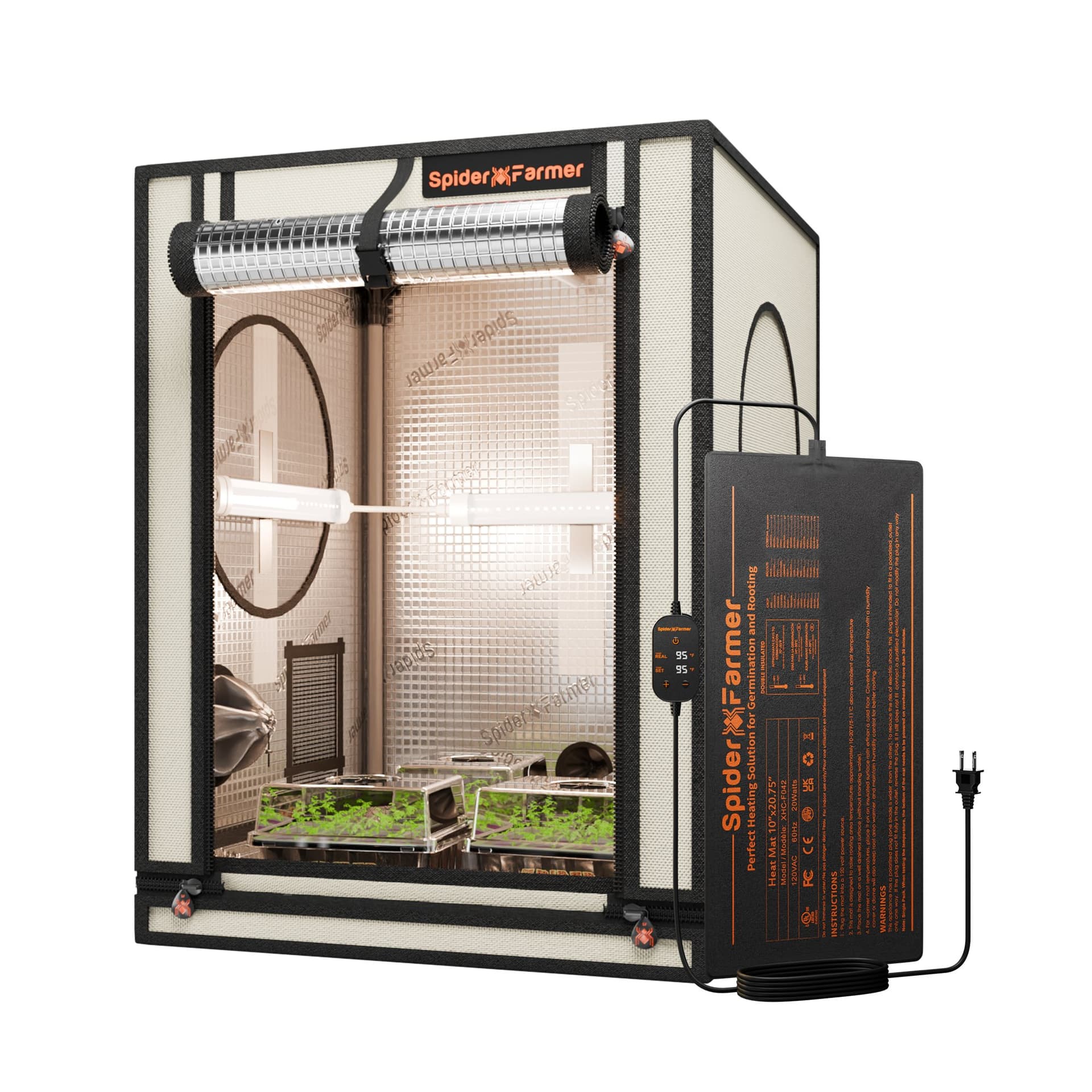 Kit Trays pentru Începerea Semanțelor 4-in-1 Spider Farmer - Sistem Complet de Germinare în Interior - 1