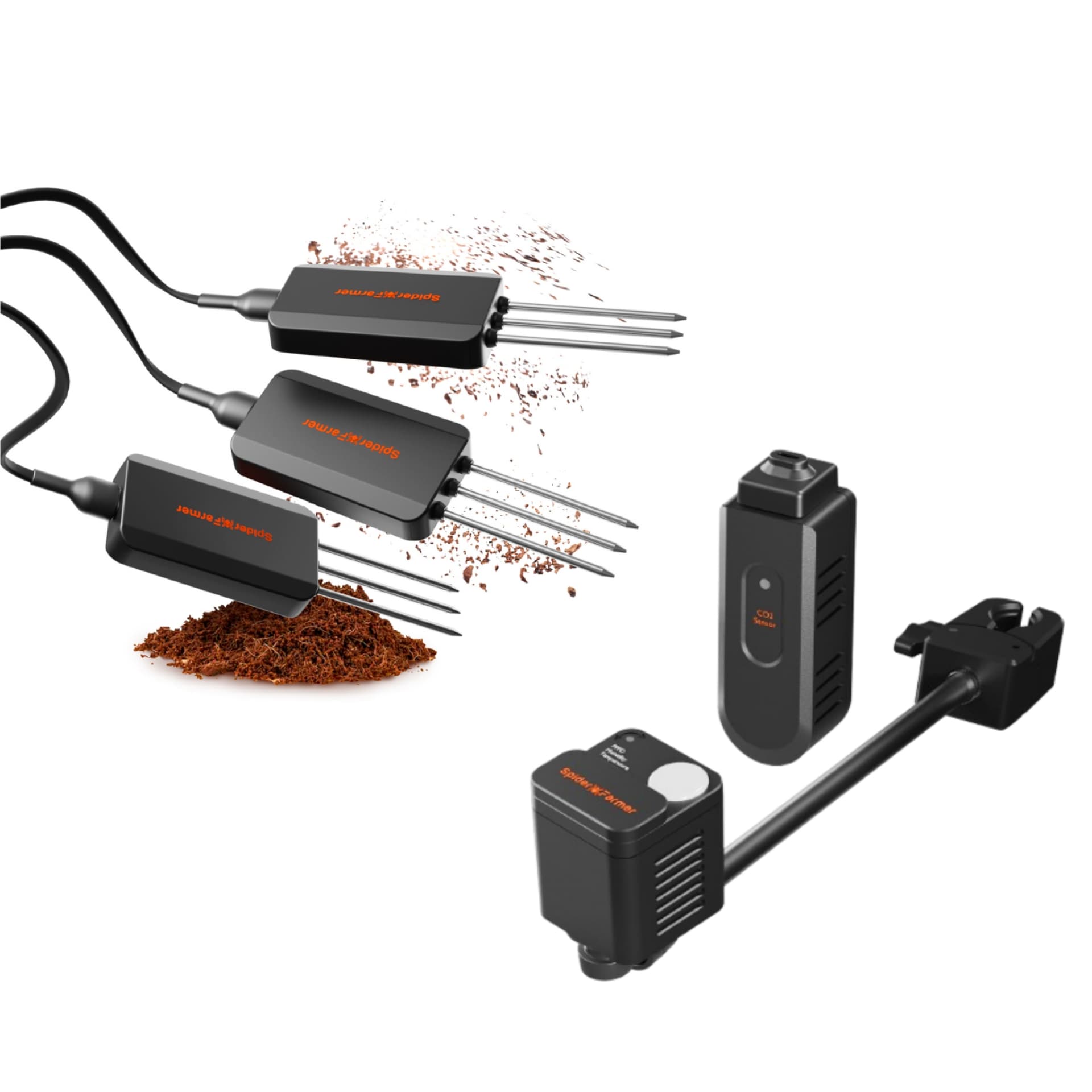 Spider Farmer GGS 3-in-1 Maaanduri Pro Kit – Reaalaja maa, PPFD, CO₂ ja VPD jälgimine intelligentse kasvatamiseks - 1