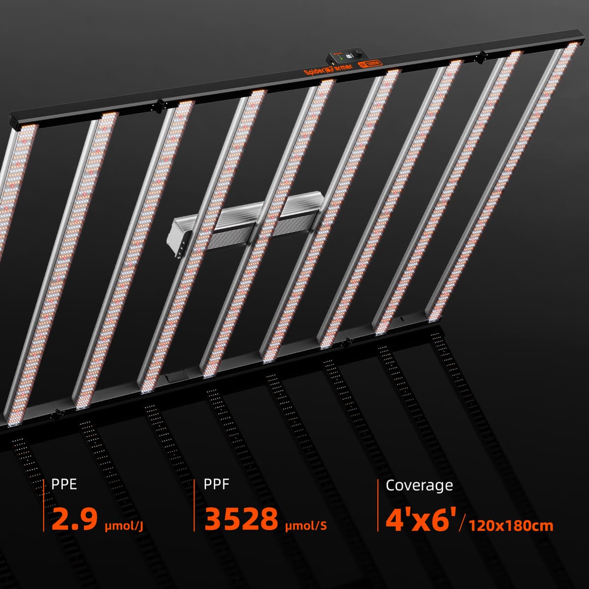 Spider Farmer SE1200W LED Grow Light - Samsung LM301H EVO per Agricoltura Verticale Commerciale - 4