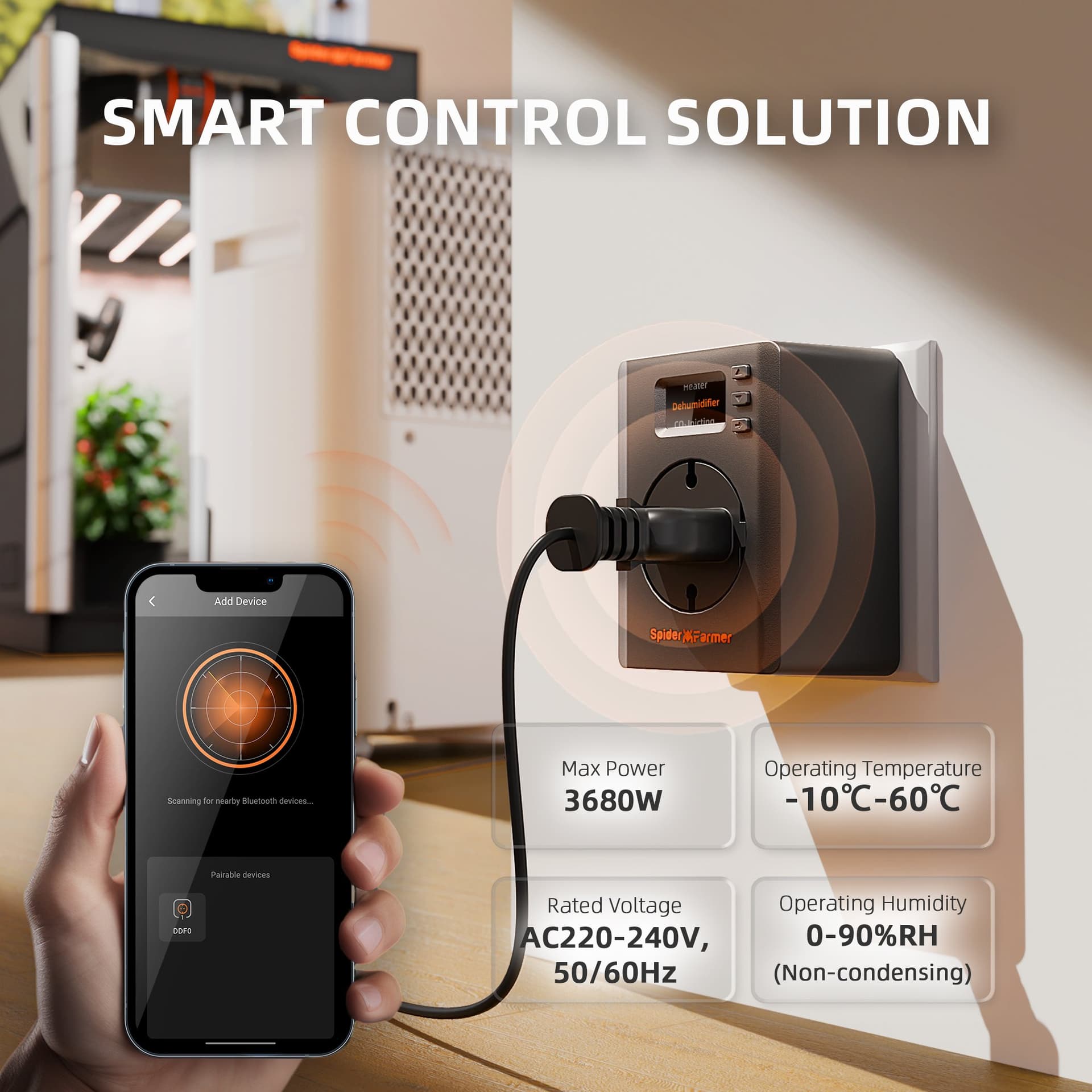 Spider Farmer S-Station+ 6-szintes Okos Növényállvány – 1875W Wi-Fi/Bluetooth vezérlésű belső termesztéshez - 9