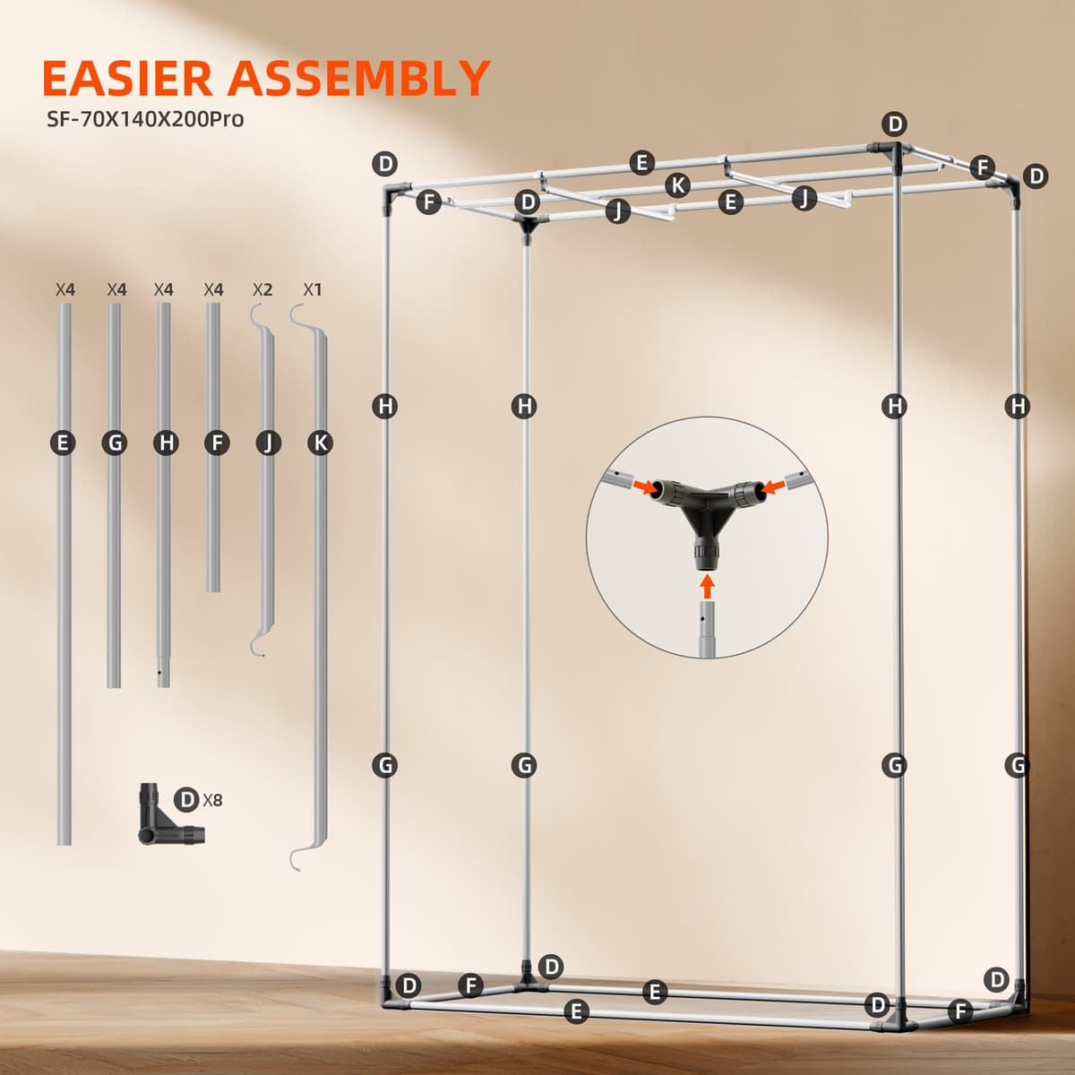 Kit Hidroponic Smart GGS DWC – Sistem cu 4 Bazine și Lumina LED SF2000 EVO 200W & Automatizare WiFi - 10