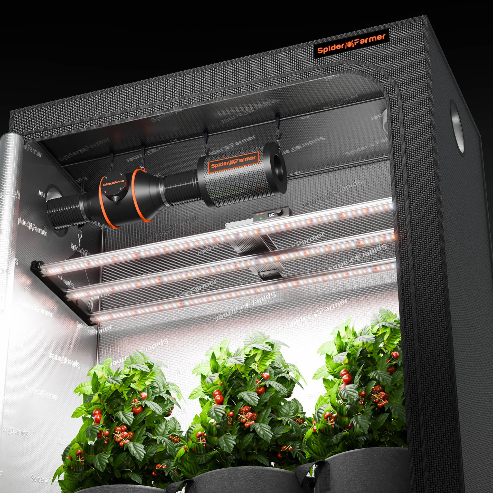 Spider Farmer SE4500 320W LED Növényvilágító – Okos WiFi/Bluetooth vezérlés 70x140 cm növénytermesztéshez - 10