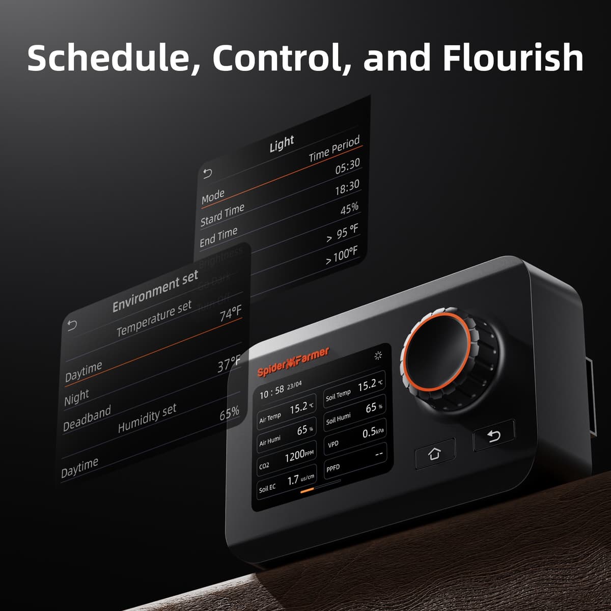 Spider Farmer GGS Klimaregler – Controlador Climático Inteligente Bluetooth/WiFi para Ambientes de Cultivo - 9