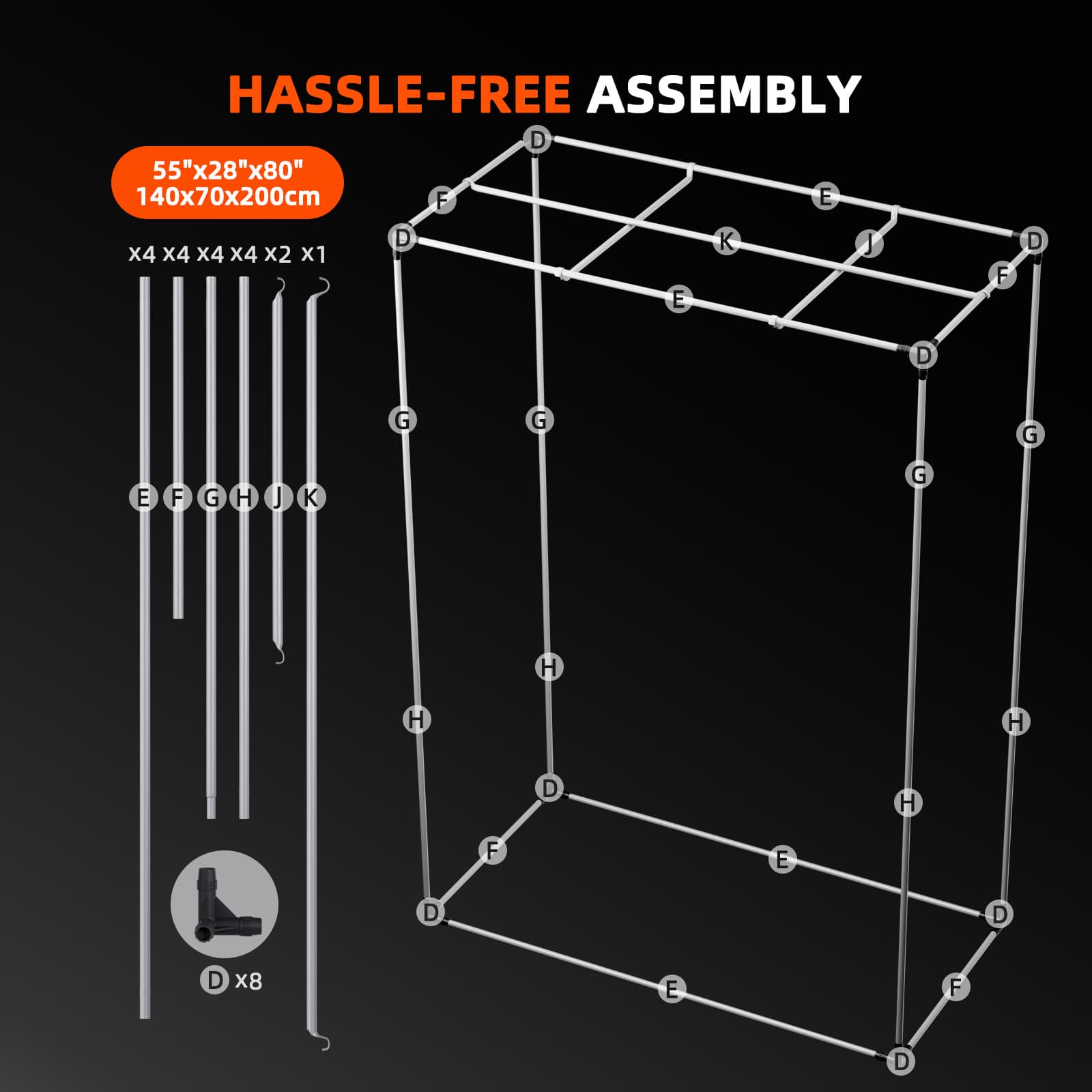 Набор за отглеждане Spider Farmer 4.6’x2.3’x6.5’ – Икономична изолационна покривка за хидропоника - 7
