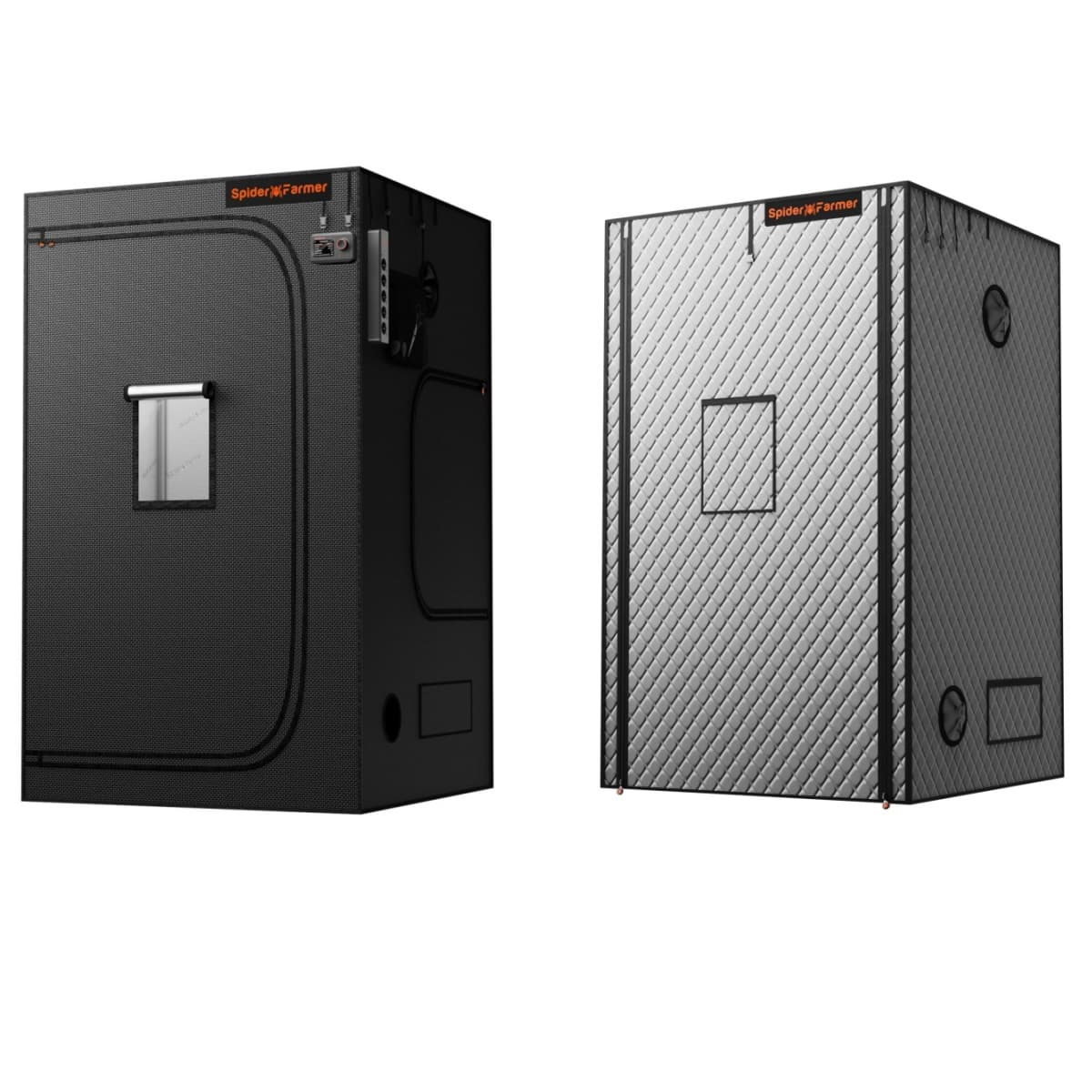 Spider Farmer augļu audzēšanas palapu komplekts 4’x4’x6.5’ – enerģijas tērēšanas ierobežojošs izoliēšanas segls hidroponikai - 1