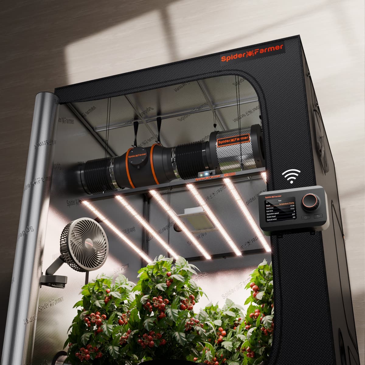 Spider Farmer G8600 800W Комплект за отглеждане с пълноспектърен растеж – 150x150x200 cm за 9 растения - 2