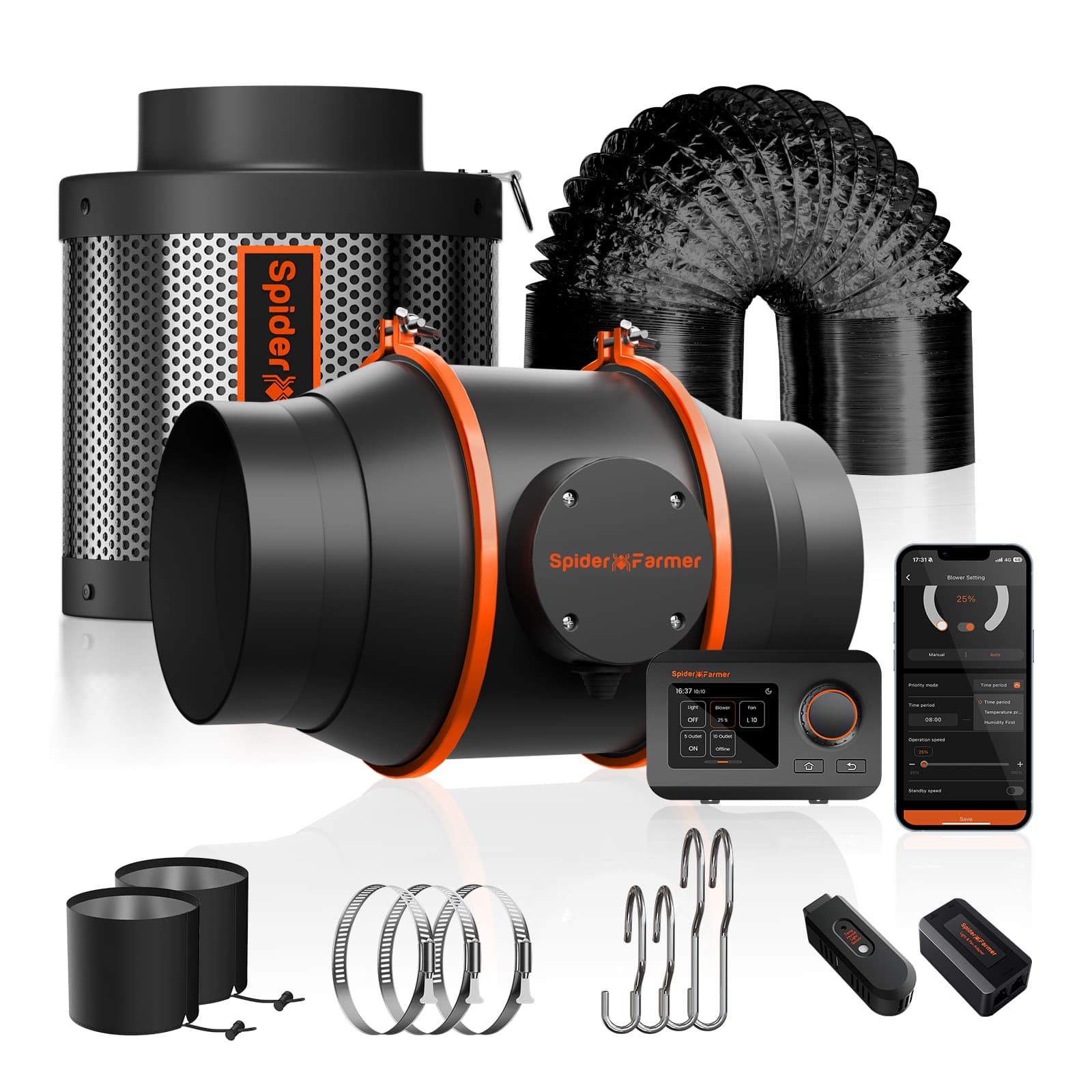 Σετ Φωτισμού Spider Farmer SF4000 450W LED – Σύστημα Εσωτερικής Καλλιέργειας 240x240x200cm με Έξυπνο Ελεγκτή και Αερισμό - 7