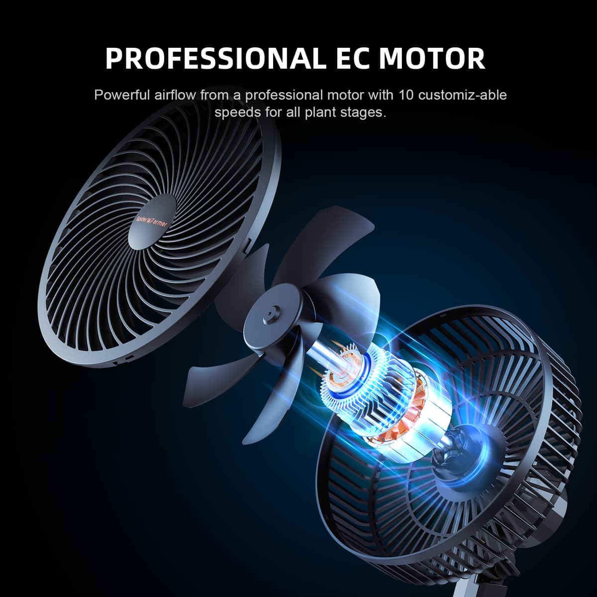 Kit Spider Farmer Ventilador de Prenda 6” + Controlador Climático GGS – Controle Inteligente WiFi/Bluetooth & Monitoramento de VPD - 8