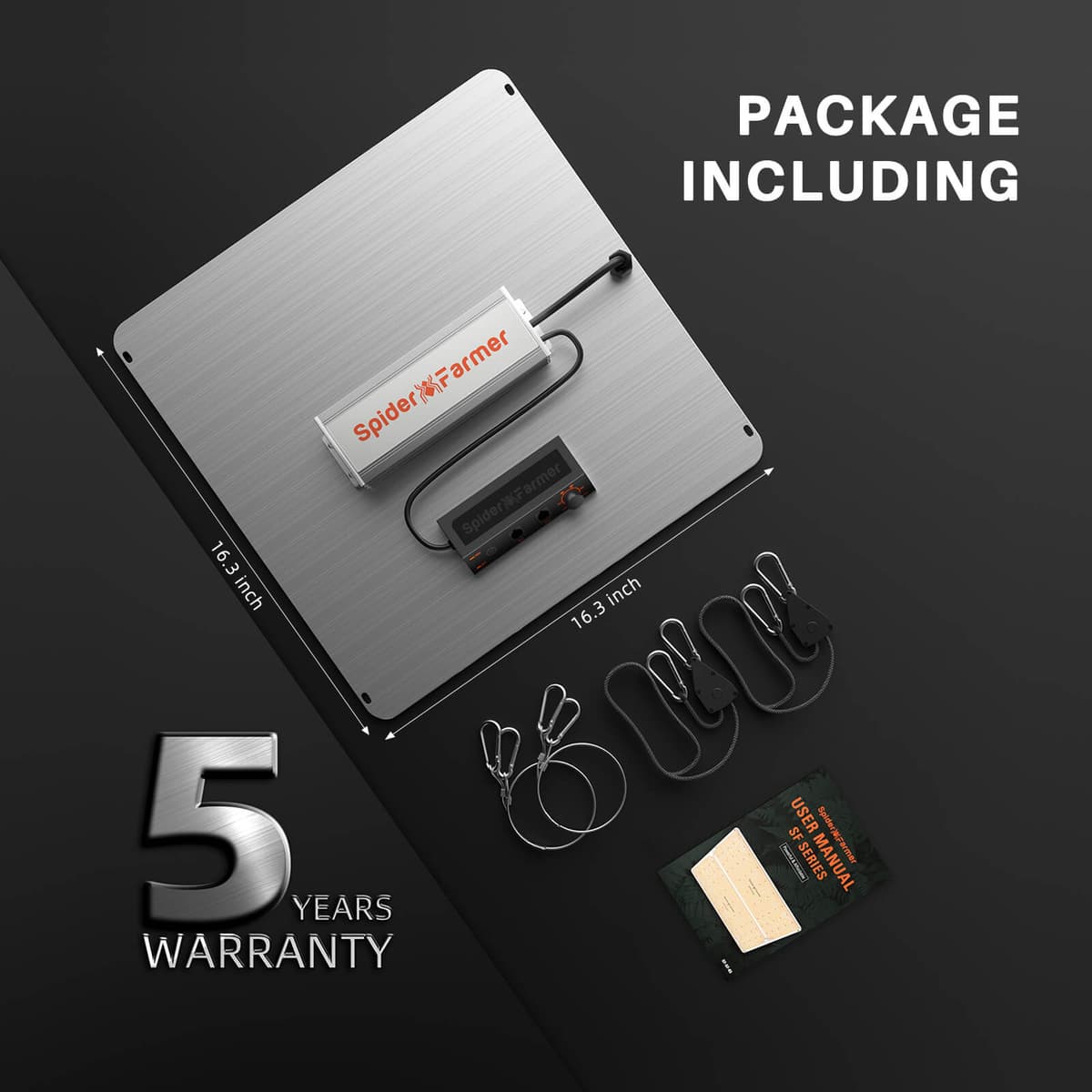 Spider Farmer SF2000Pro 200W Samsung LM301H EVO LED - Luz de Espectro Completo para Cultivo em 90x90cm - 10