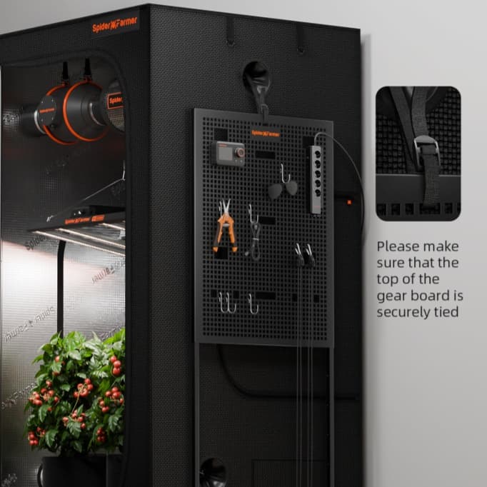 Quadro Genius Gear da Spider Farmer – Organizador de Parede para Controladores de Estufa - 2