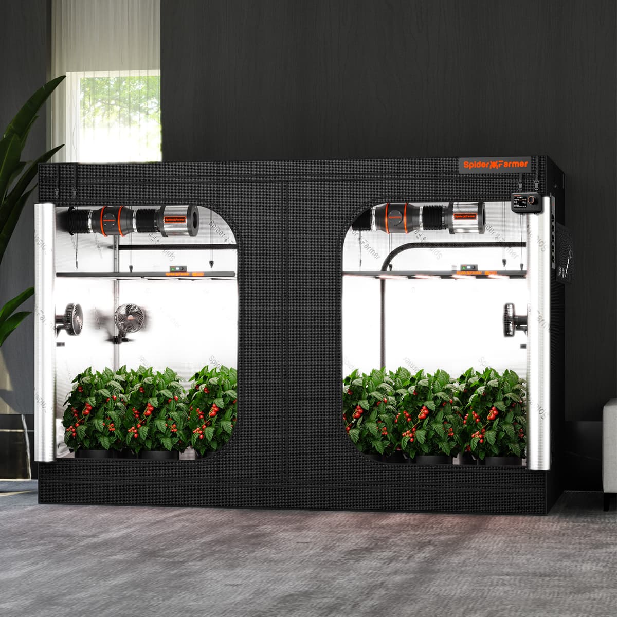 Spider Farmer Grow Box 240x120x200 cm - Premium izbová rastlinná miestnosť - 10
