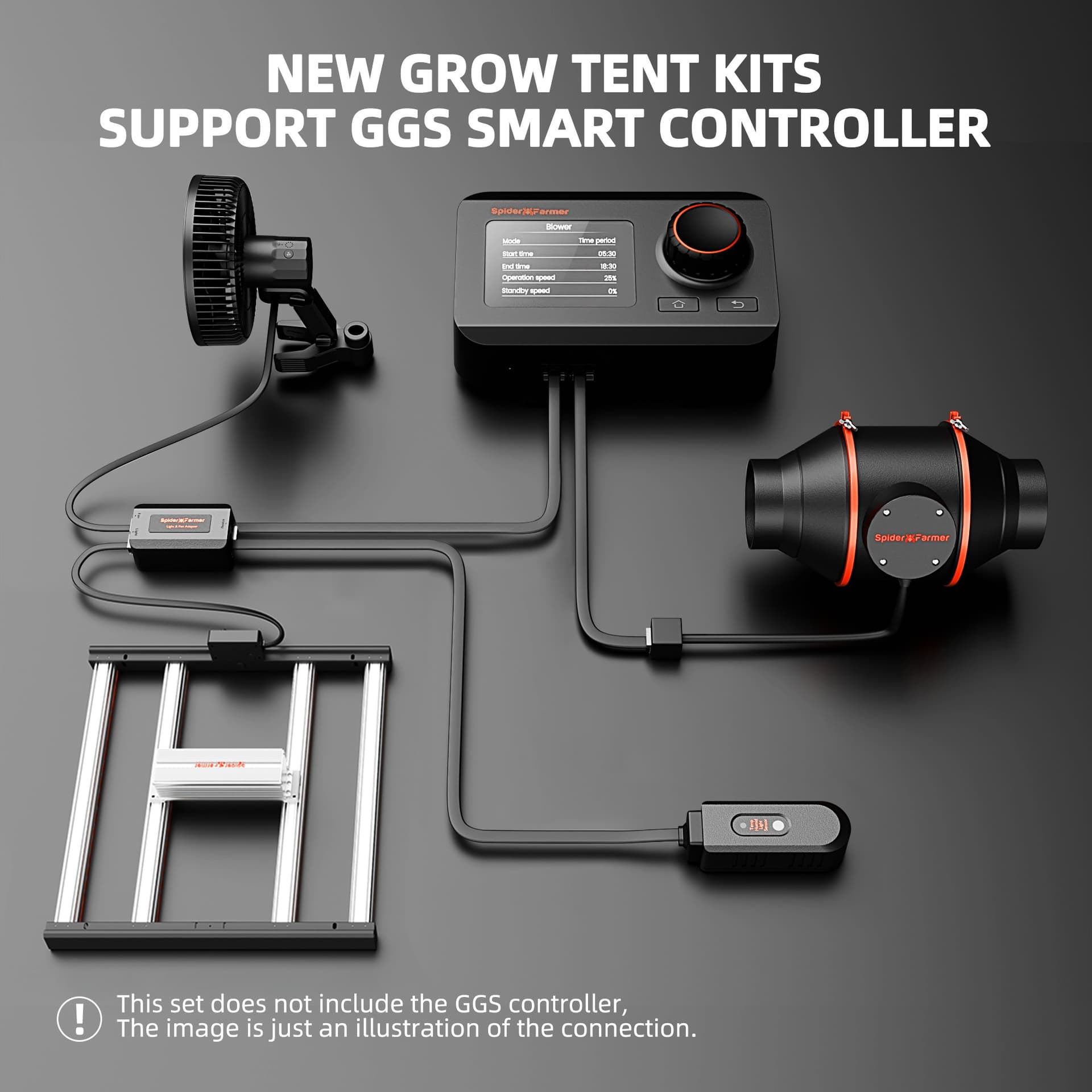Kit Completo Spider Farmer Smart G3000 300W - Sistema Tudo-em-Um para 3-6 Plantas - 2