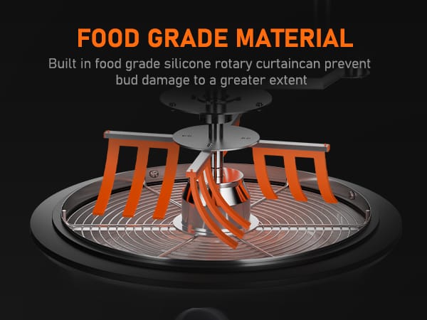 Ostrzygacz Spider Farmer 13" do kieliszków - Twist Spin Cut z przezroczystą kopułą - 6