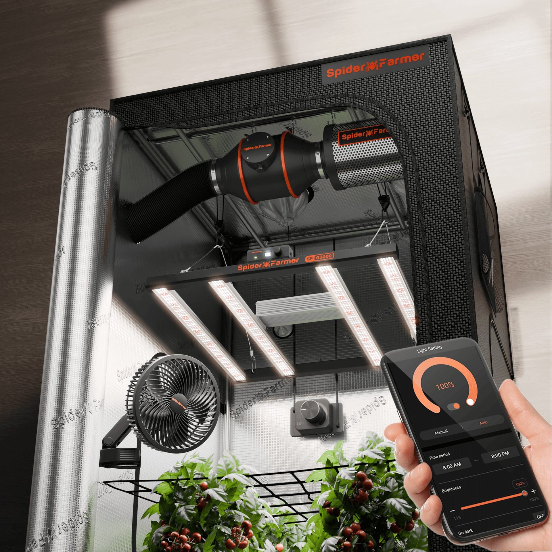 Kit Complet de Cort de Creștere Spider Farmer G3000 - Soluția Ultimativă pentru Grădinărit Interior