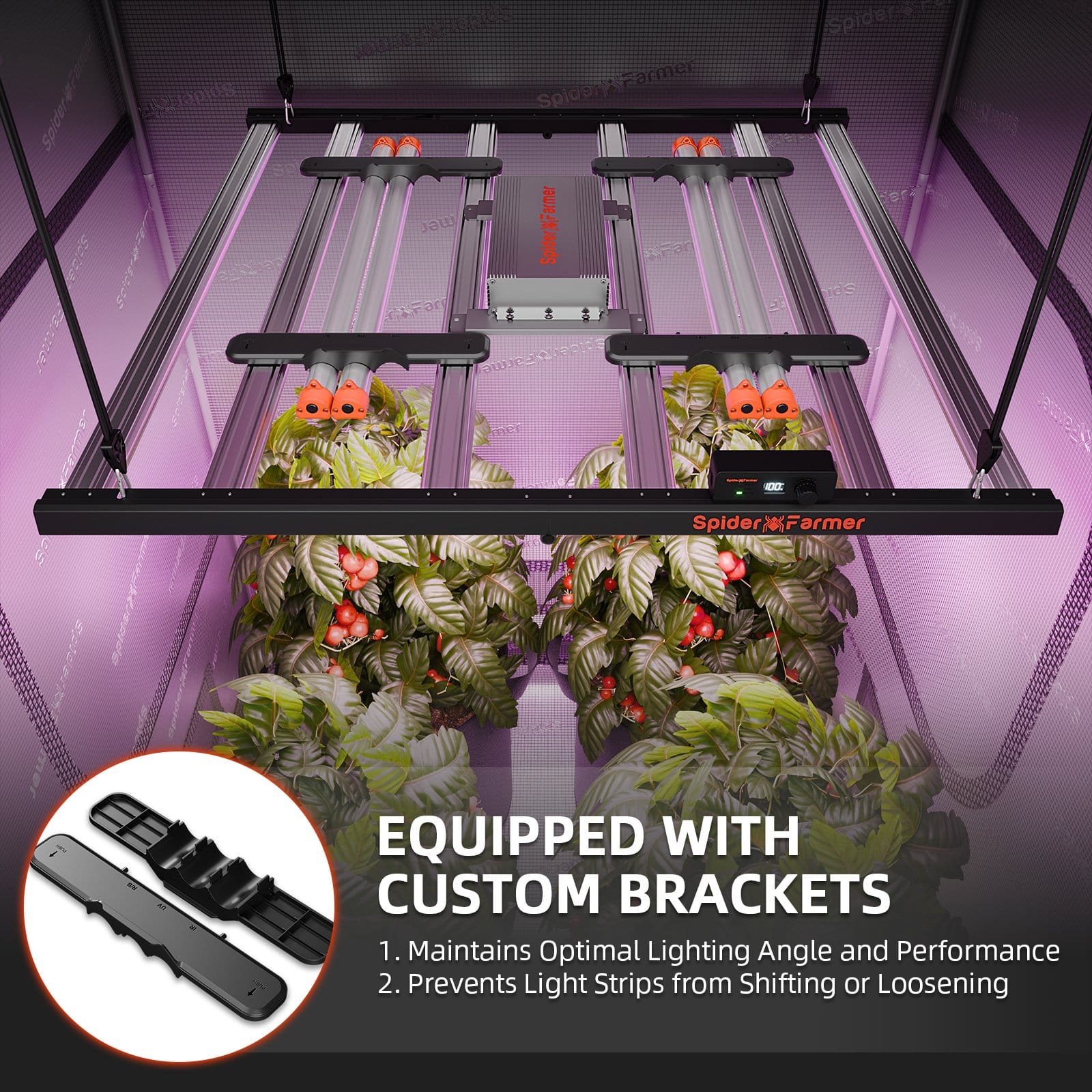 Spider Farmer UV30 & IR16 LED Groeilampen Set - Slimme Bediening Setup - 10