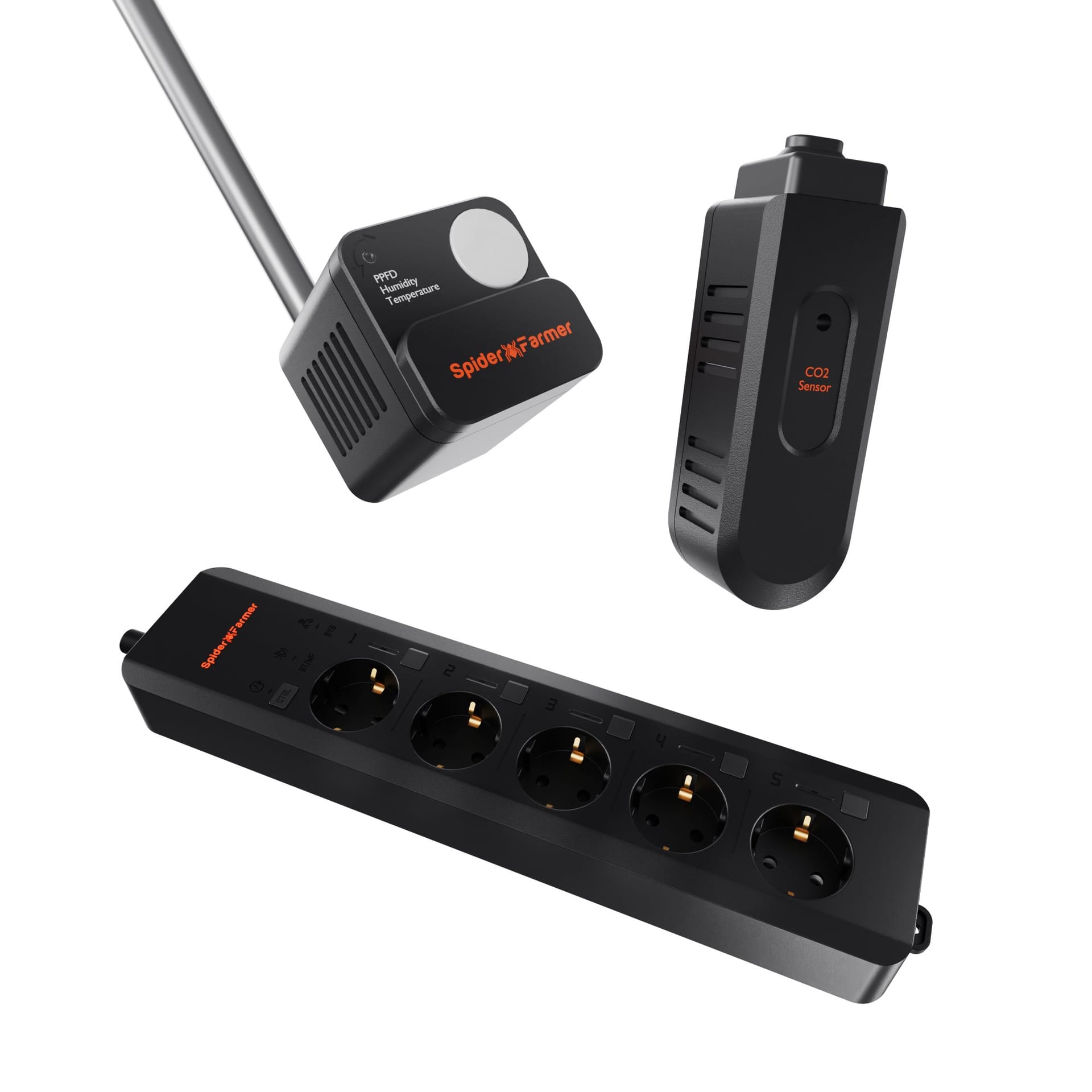 GGS AC5 Smart Power Strip - Controle Remoto Avançado para Cultivo