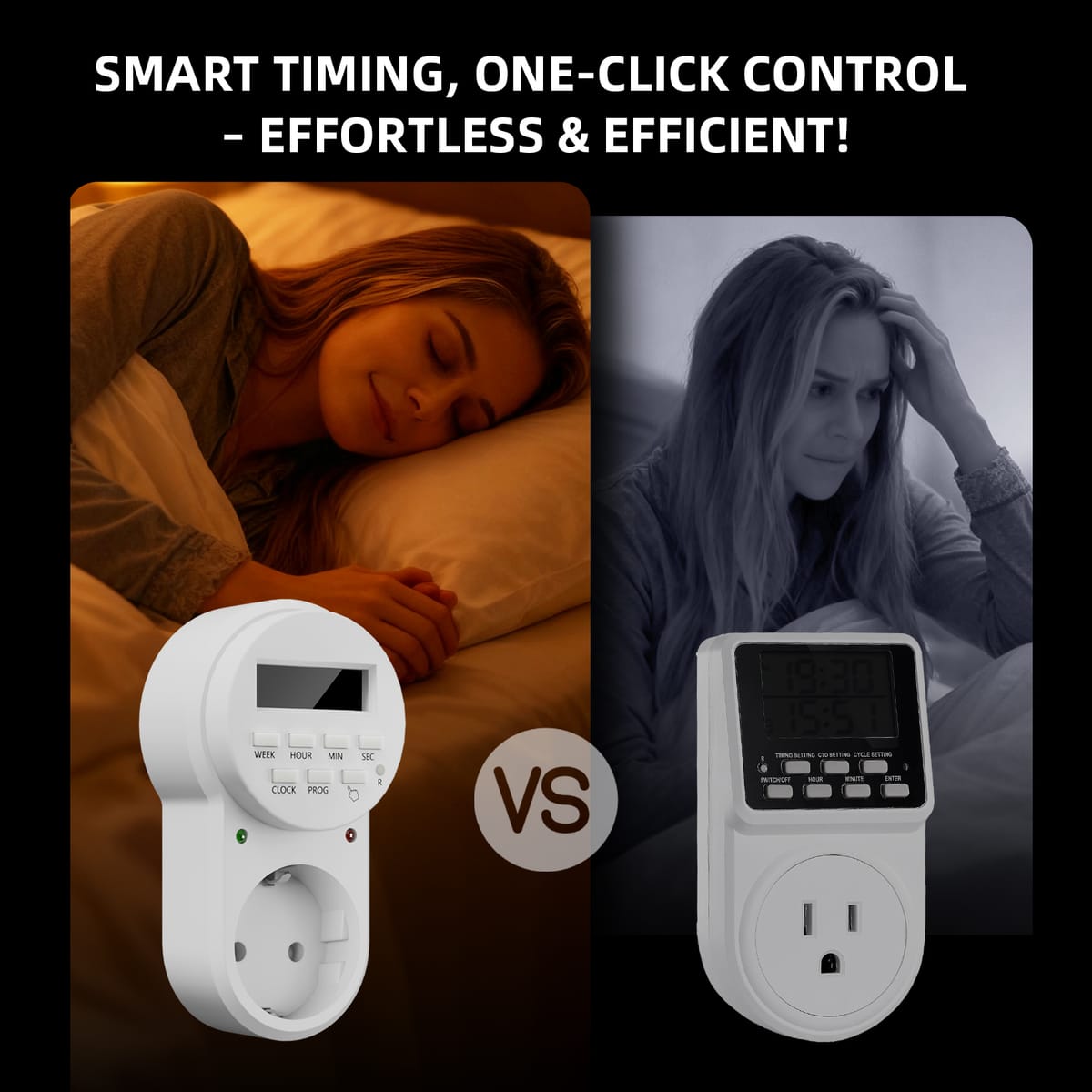 Spider Farmer SF-Timer Digital Programmerbar Timer Switch - Smart Energi Kontrol - 5