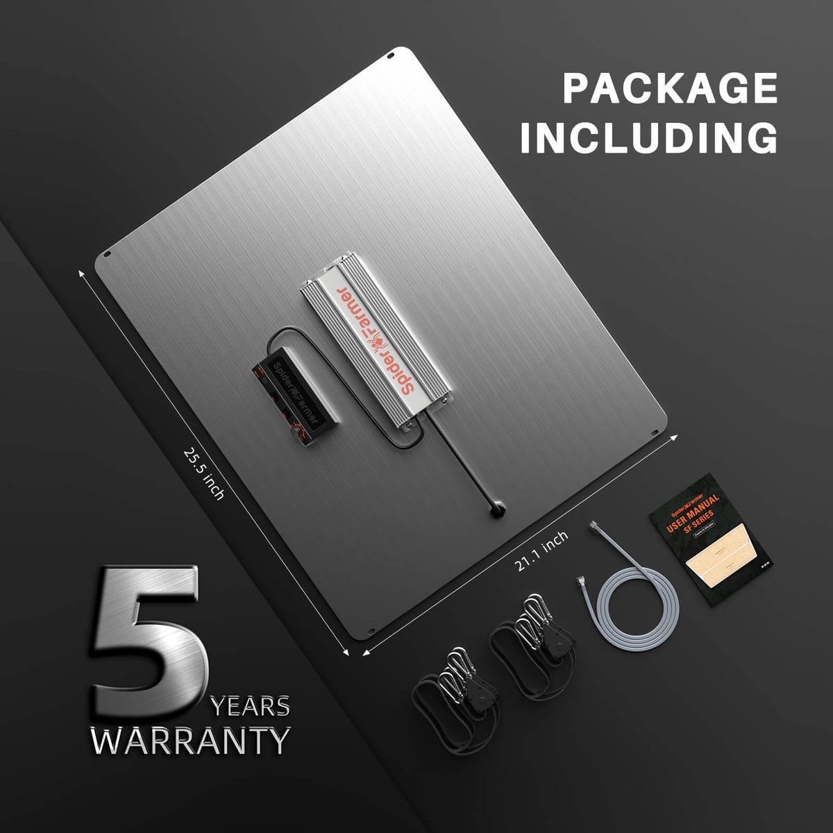 Spider Farmer SF4000 450W Samsung LM301H EVO LED V grow light - Fullspektrum prestanda - 8