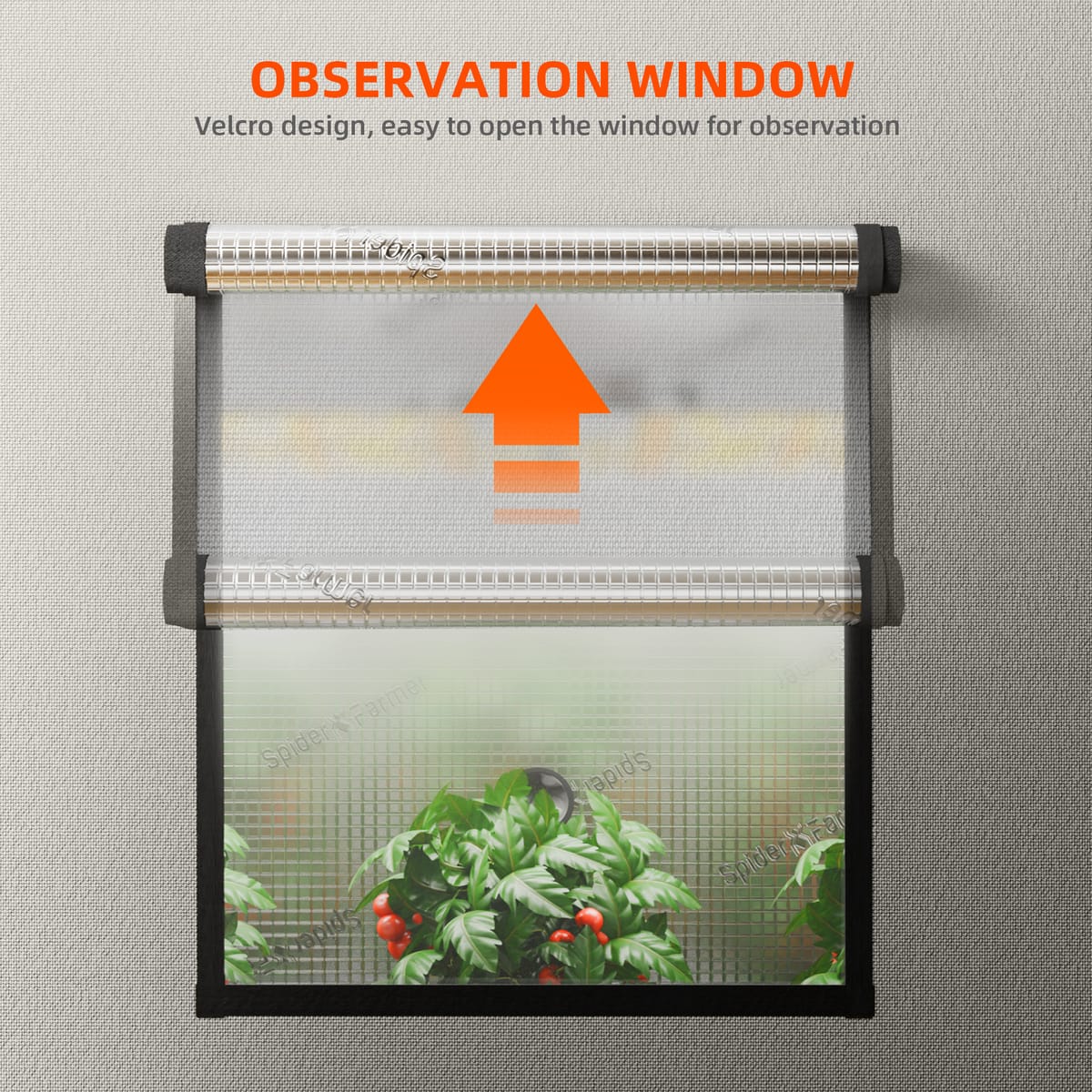 Spider Farmer 60x60x180cm Pro Grow Tent - Υψηλή Αντανάκλαση για Ισχυρή Ανάπτυξη - 3