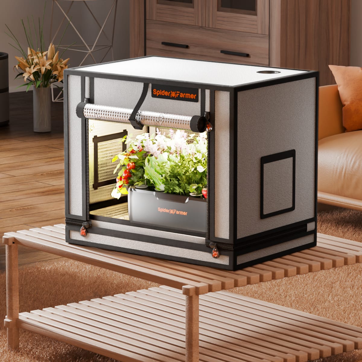 Spider Farmer 60x40x50cm Εσωτερική Σκηνή Καλλιέργειας - Υπερ-Ανακλαστική για Υγιή Ανάπτυξη - 8