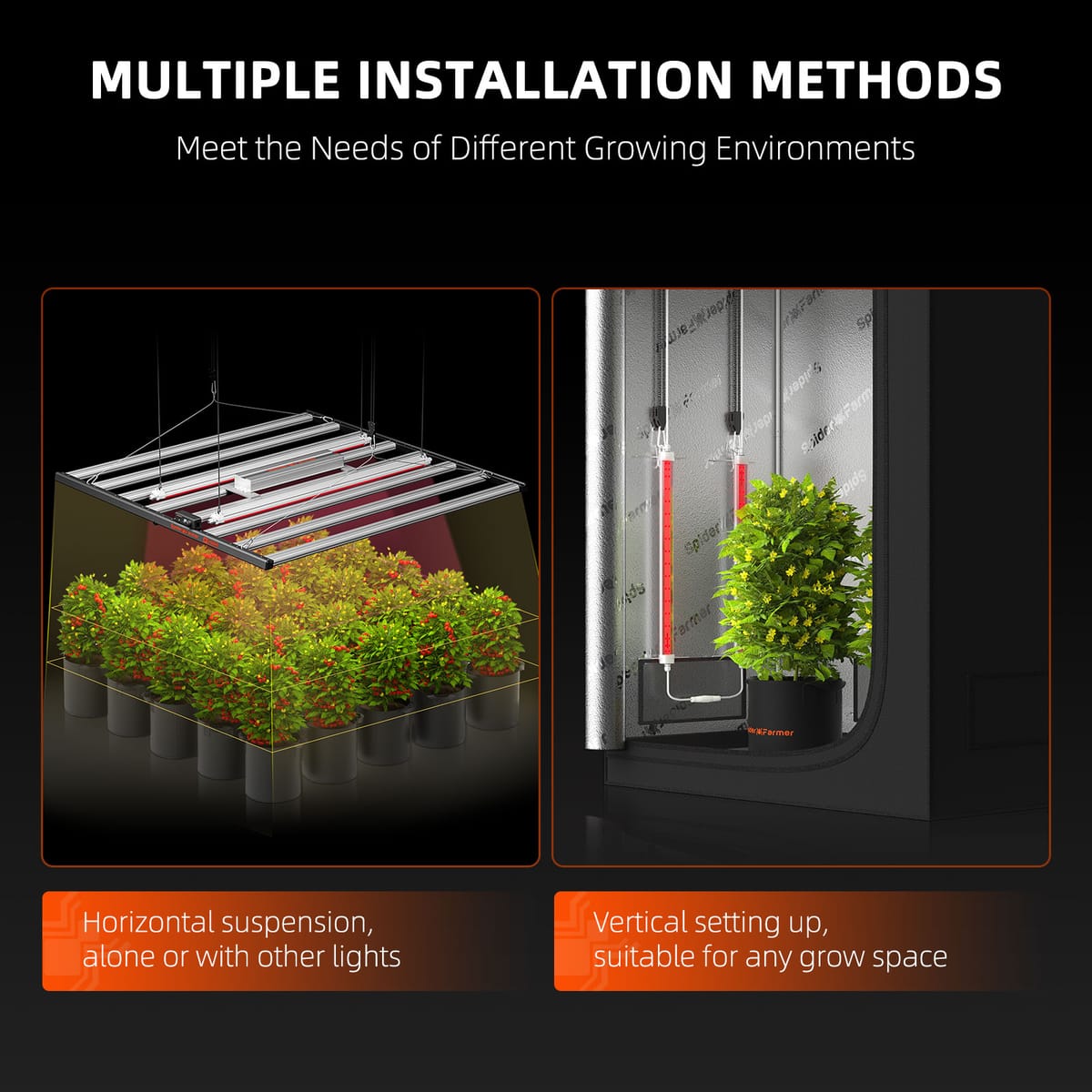 Spider Farmer GlowR80 80W Spectre Rouge Profond - Favoriser la Floraison des Plantes d'Intérieur - 7