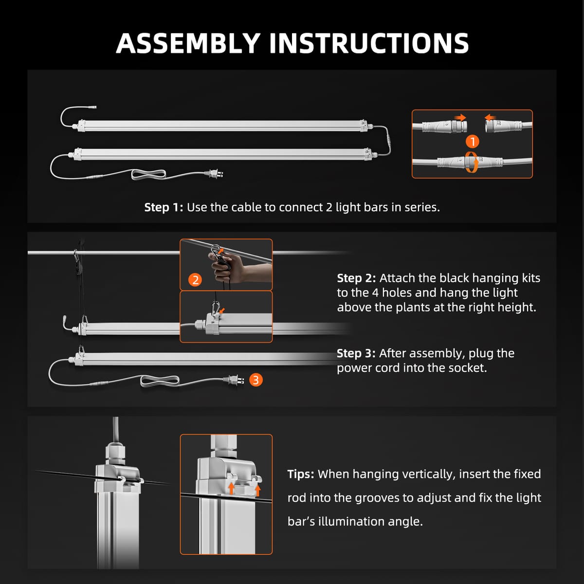 Spider Farmer Glow80 80W LED Augšanas Gaismas Joslas - Pilns Spektrs Visiem Augiem - 7