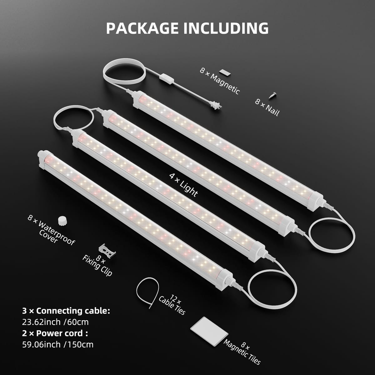 Spider Farmer SF-GlowBar10D 40W Faixas de Luz de Cultivo LED Dimmable - Iluminação Indoor de Espectro Completo - 7