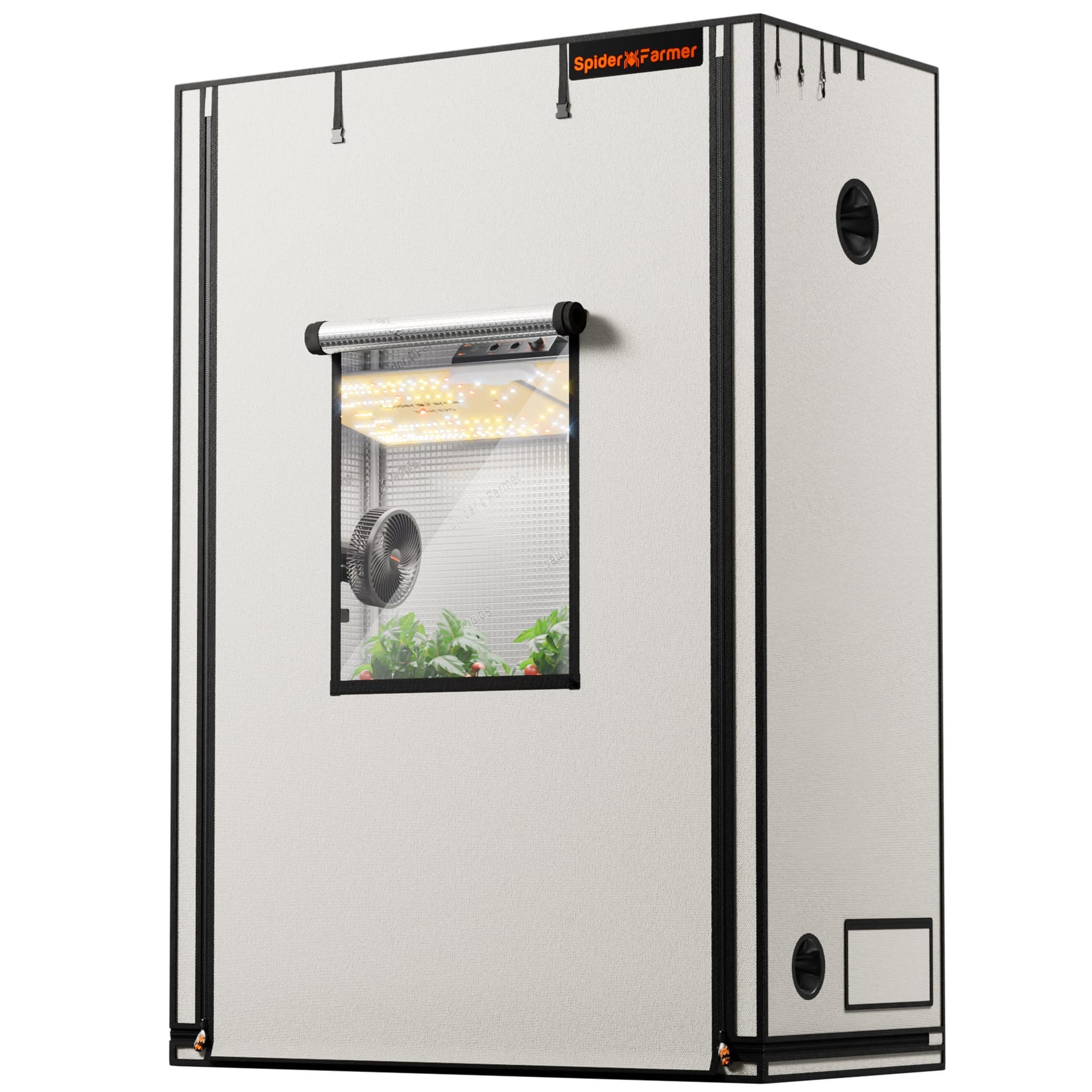 Tenda de Cultivo Spider Farmer Pro 140x70x200cm - Alta Refletividade para Plantas Saudáveis
