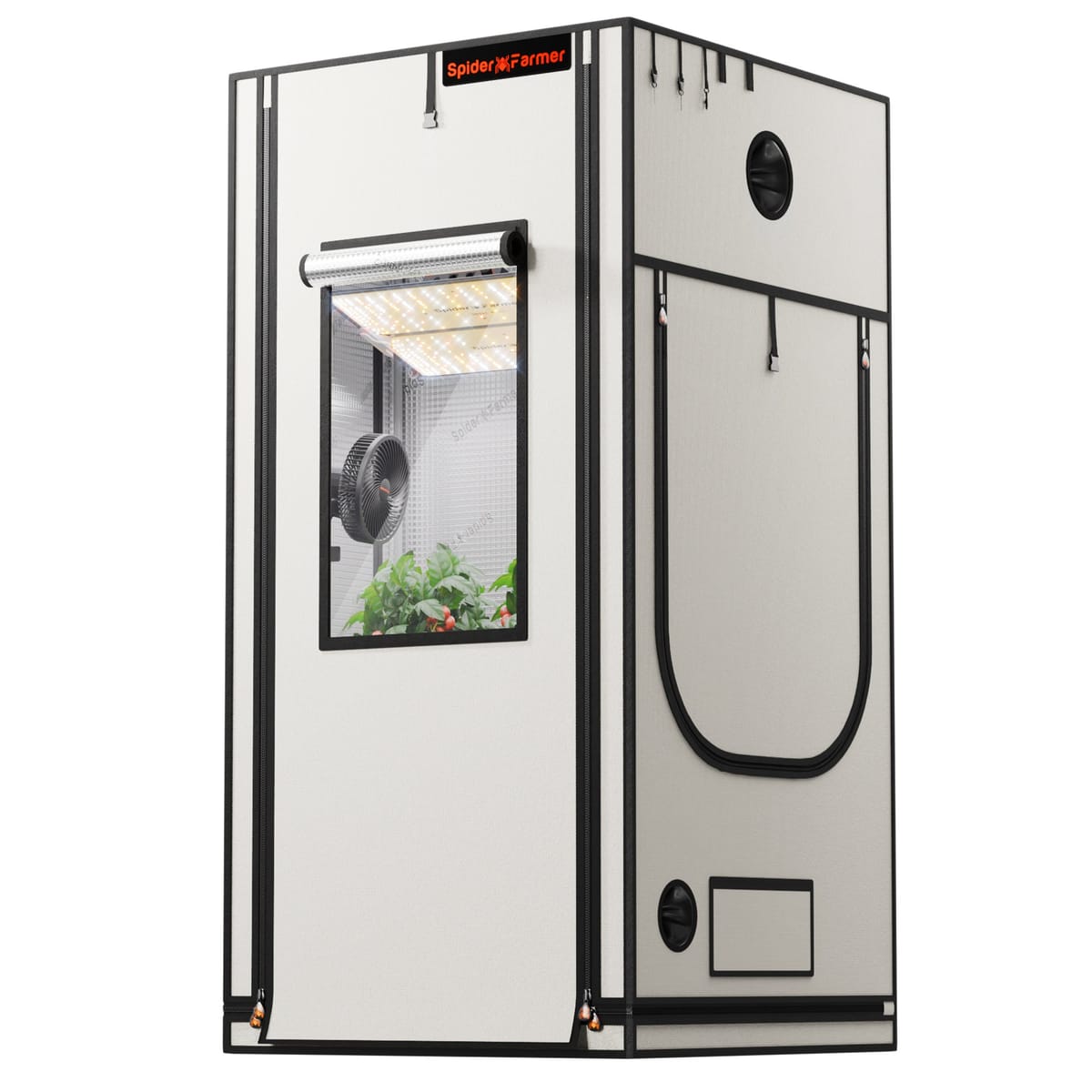 Spider Farmer Pro 90x90x180cm Växthus - Hållbar & Högreflekterande