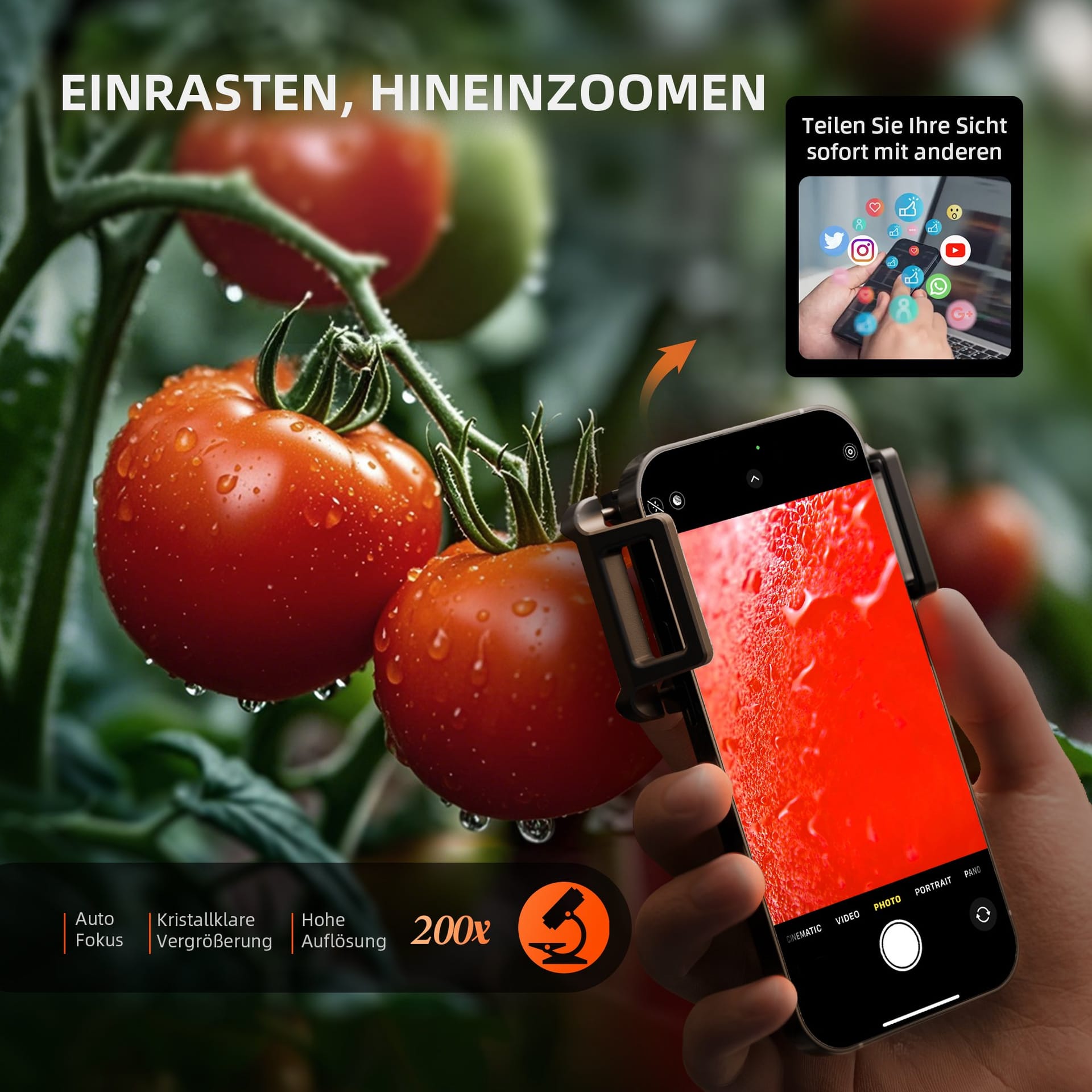 Mikroskop Spider Farmer 200X - Precizní inspekce trichomů - 3