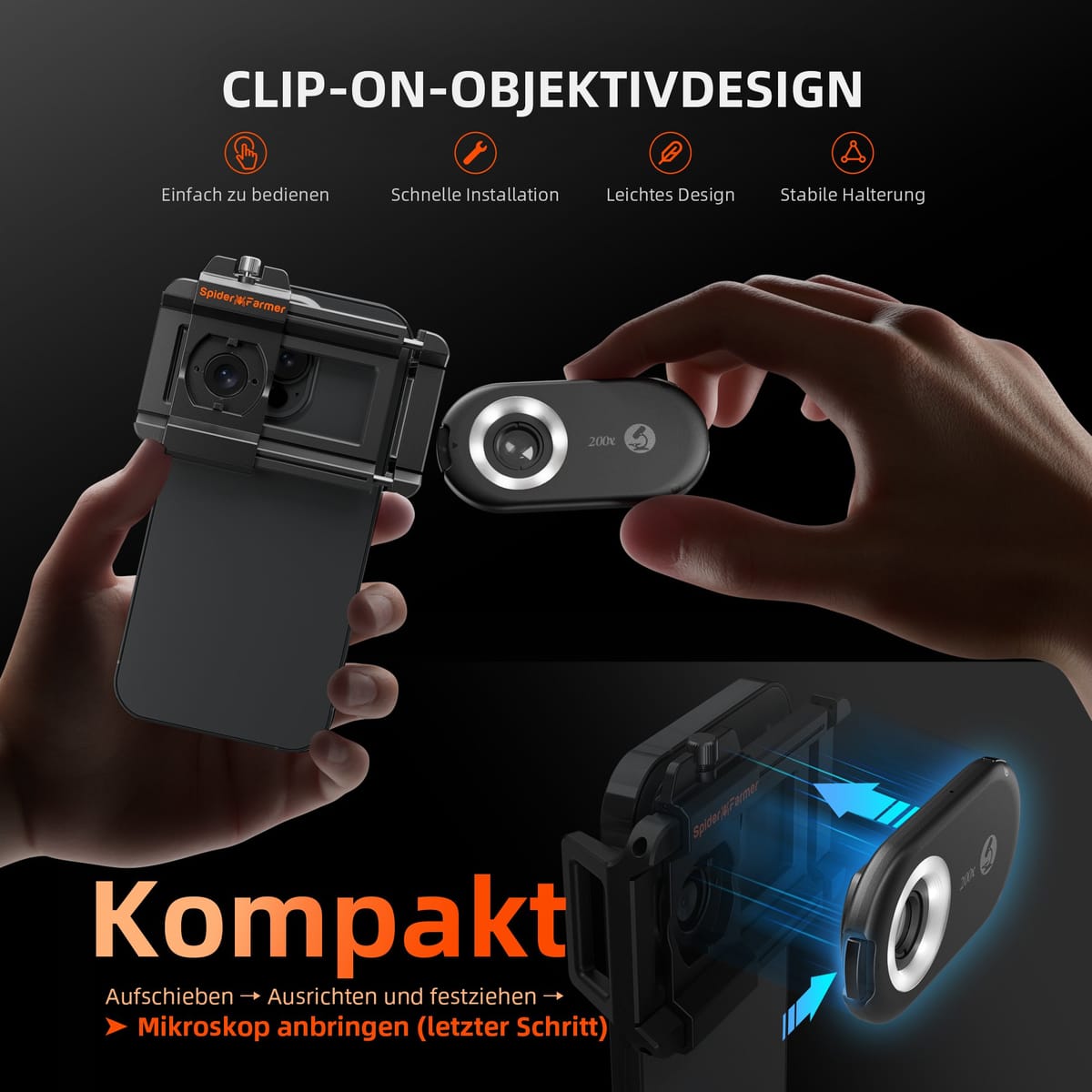 Microscópio Spider Farmer 200X - Inspeções Precisas de Tricomas - 5